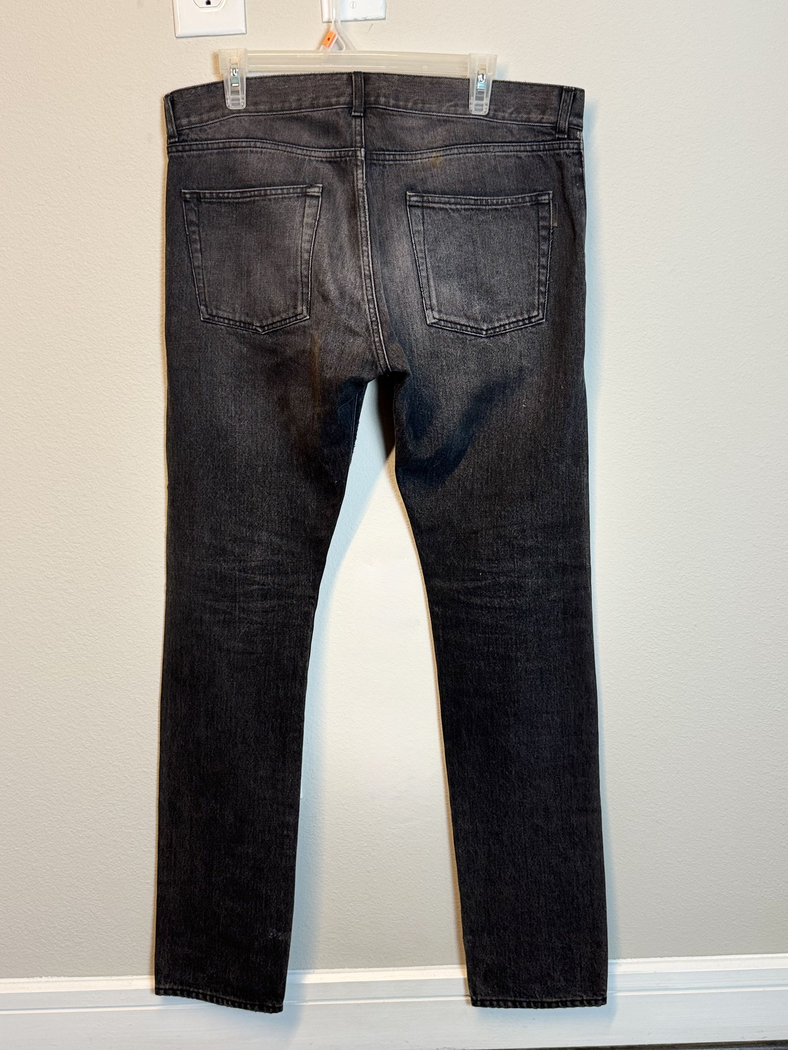 Saint Laurent Paris Saint Laurent Stone Gray Weathered Jeans Size US 32 / EU 48 - 4 Thumbnail