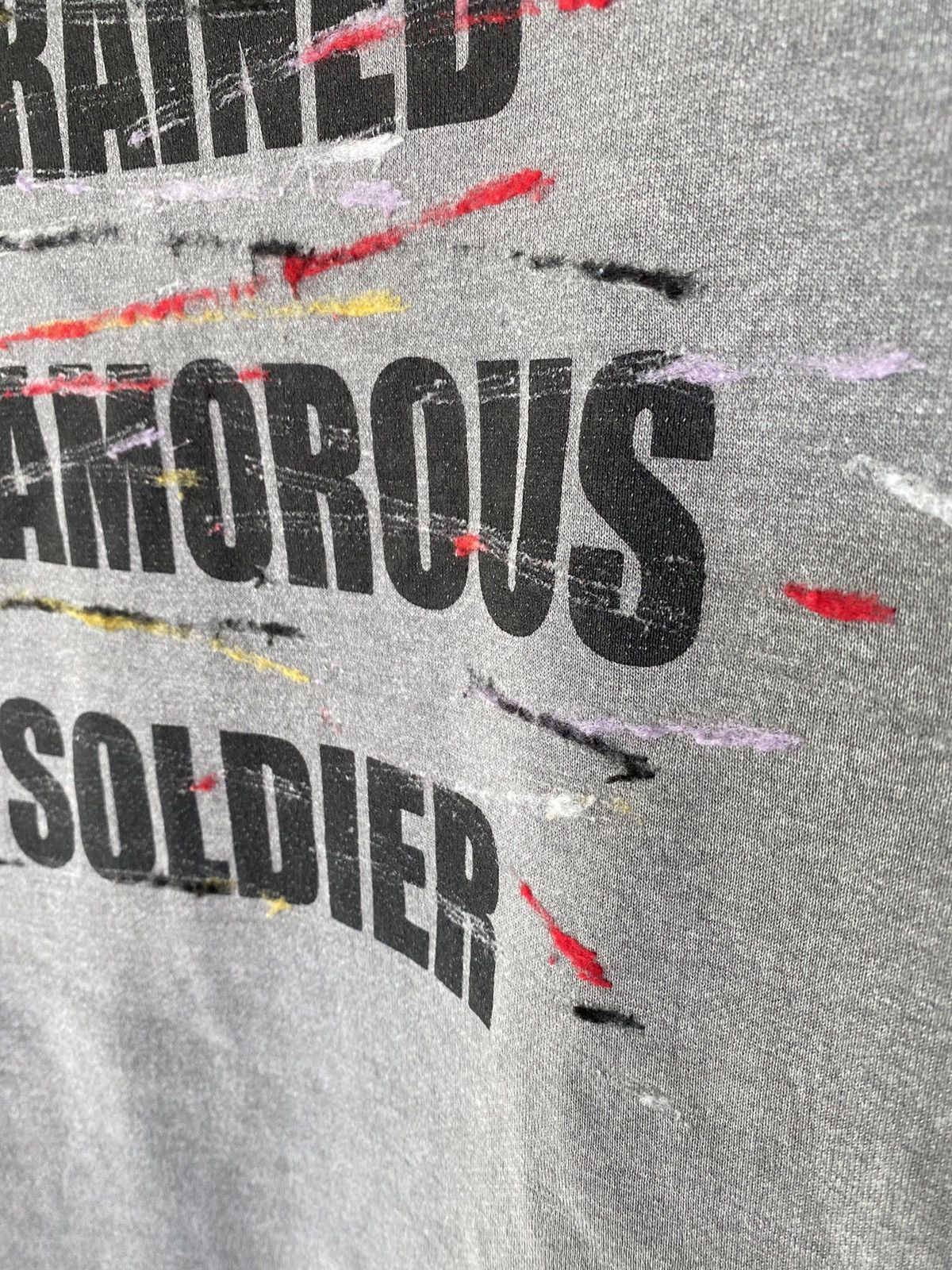 ABAHOUSE 90s Abahouse Trained Glamorous Soldier slash sweatshirt Size US M / EU 48-50 / 2 - 8 Thumbnail