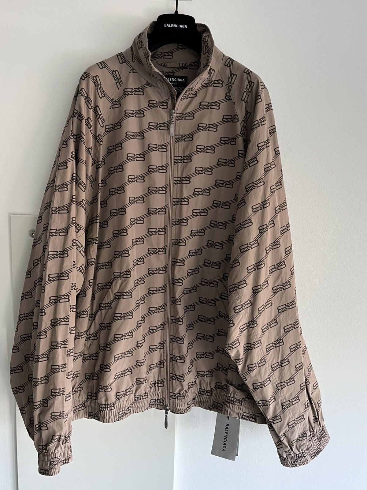 Balenciaga Super Runway Rare Brand New Balenciaga BB Monogram Jacket Size US XXL / EU 58 / 5 - 1 Thumbnail