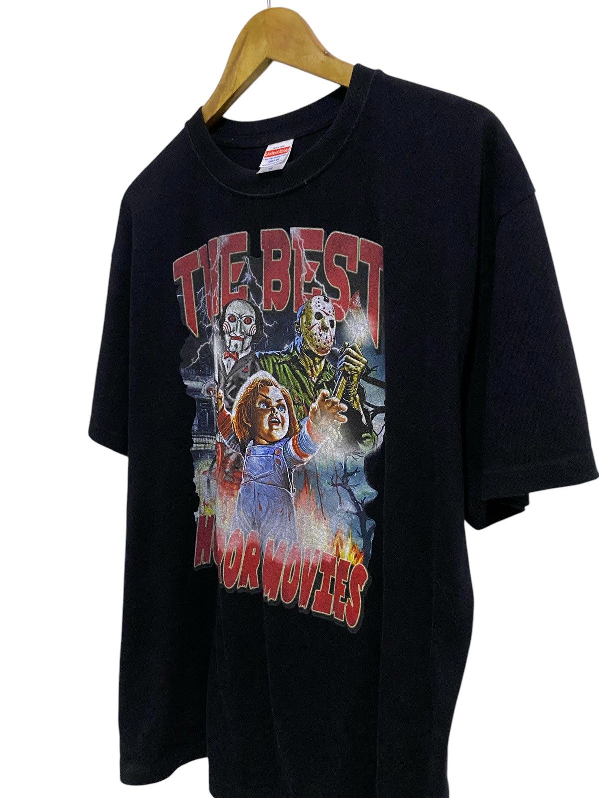 Vintage Vtg 90s !! Horror Movie CHUCKY Tshirt Big Logo Print Size US XL / EU 56 / 4 - 3 Thumbnail