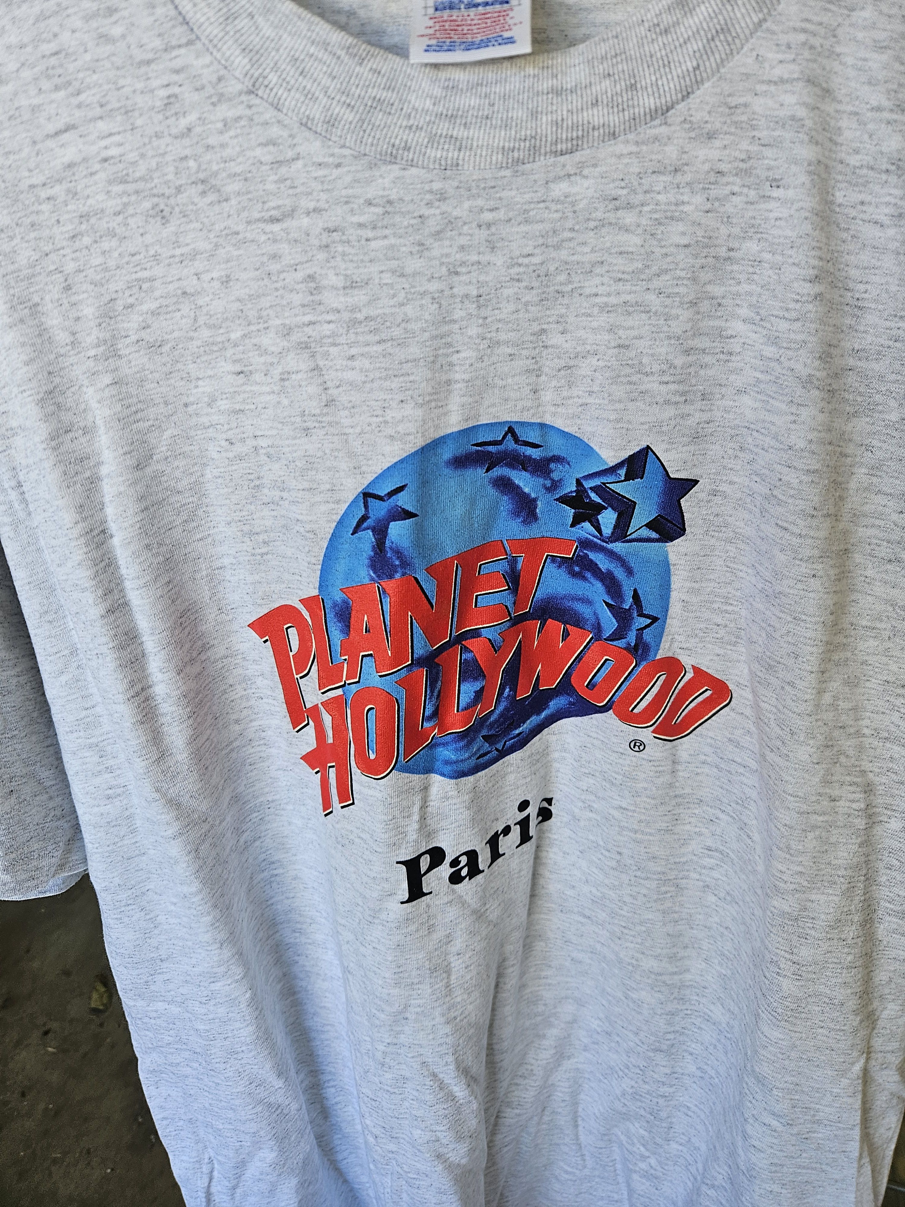 Planet Hollywood Planet Hollywood Paris 90s Vintage Jerzees Tee Size US L / EU 52-54 / 3 - 2 Thumbnail