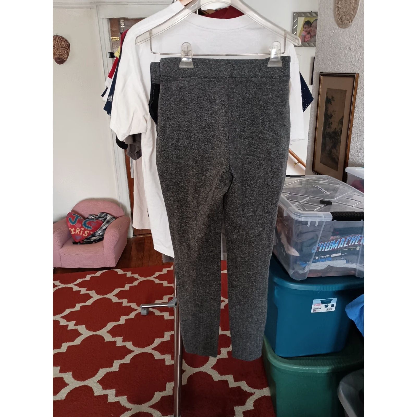 VINTAGE Banana Republic Dress Pants Women XS Gray Cotton Blend Side Zip  Pants Dress Pants Women XS Gray Banana Republic Vintage