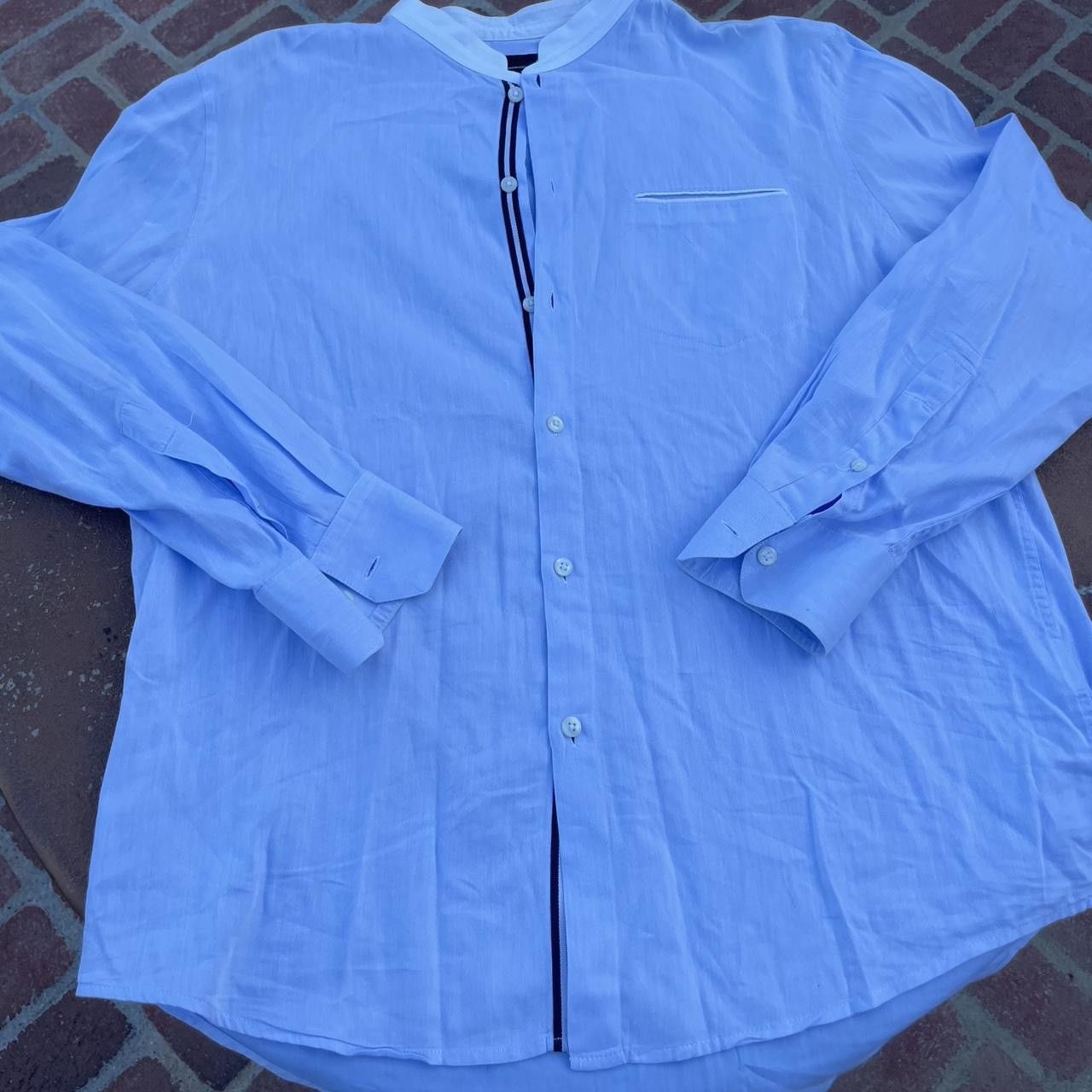 I.N.C INC international concepts Blue button-down shirt sz L Size US L / EU 52-54 / 3 - 3 Thumbnail
