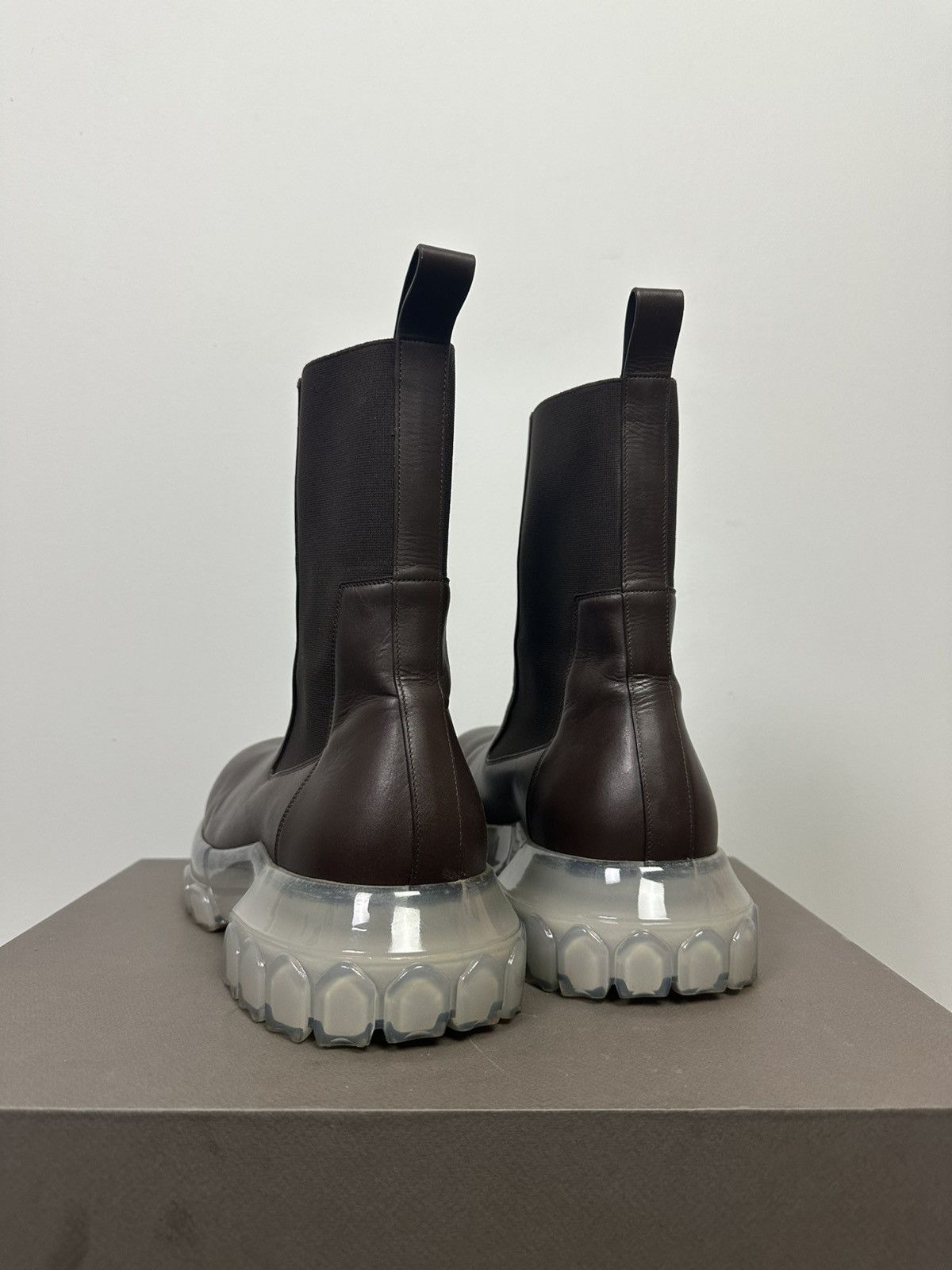 Rick Owens FW23 ‘LUXOR’ Brown Bozo Tractor Boots Size US 13 / EU 46 - 3 Thumbnail