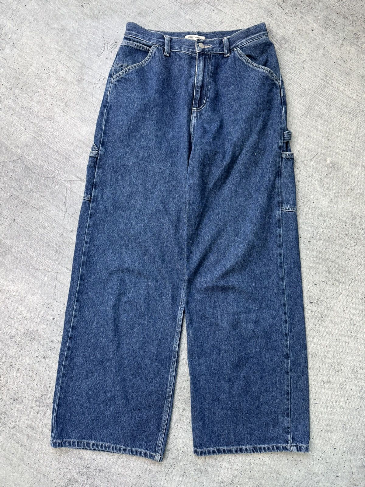 Carhartt Vintage Carhartt WIP Baggy Carpenter Denim Pants Jeans Size US 27 - 6 Thumbnail