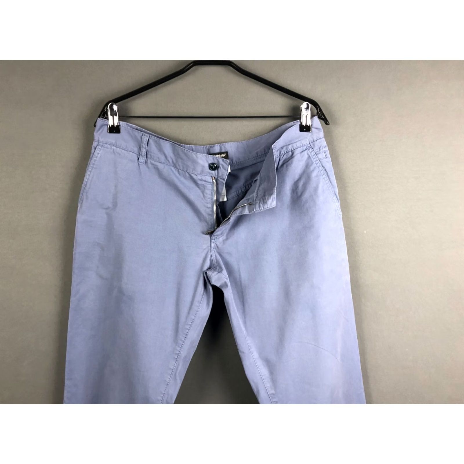 Dolce & Gabbana Dolce&Gabbana Pants Men's Blue Cotton Regular Chino Flat Front Pocket Tapered 50 Size 50 Size US 34 / EU 50 - 5 Thumbnail