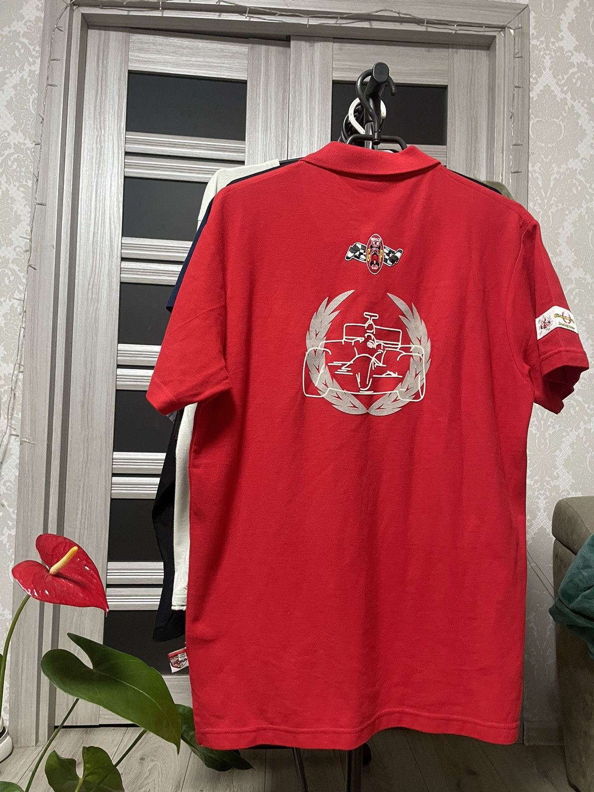 Club Monaco Vintage Monaco Grand Prix Racing Patch Tee Spellout Polo Size US M / EU 48-50 / 2 - 2 Thumbnail