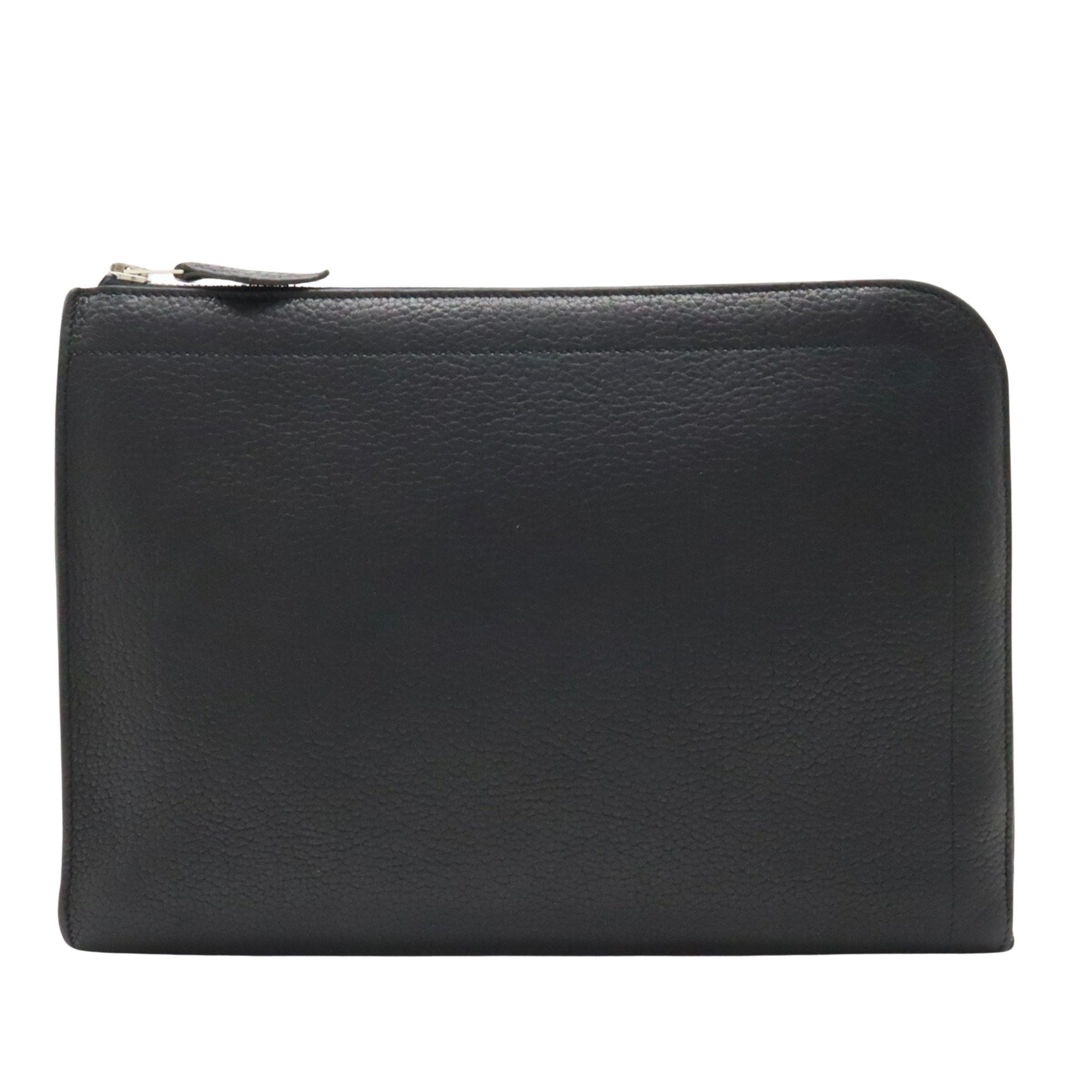 image of Hermes Pochette Clutch in Black, Women's