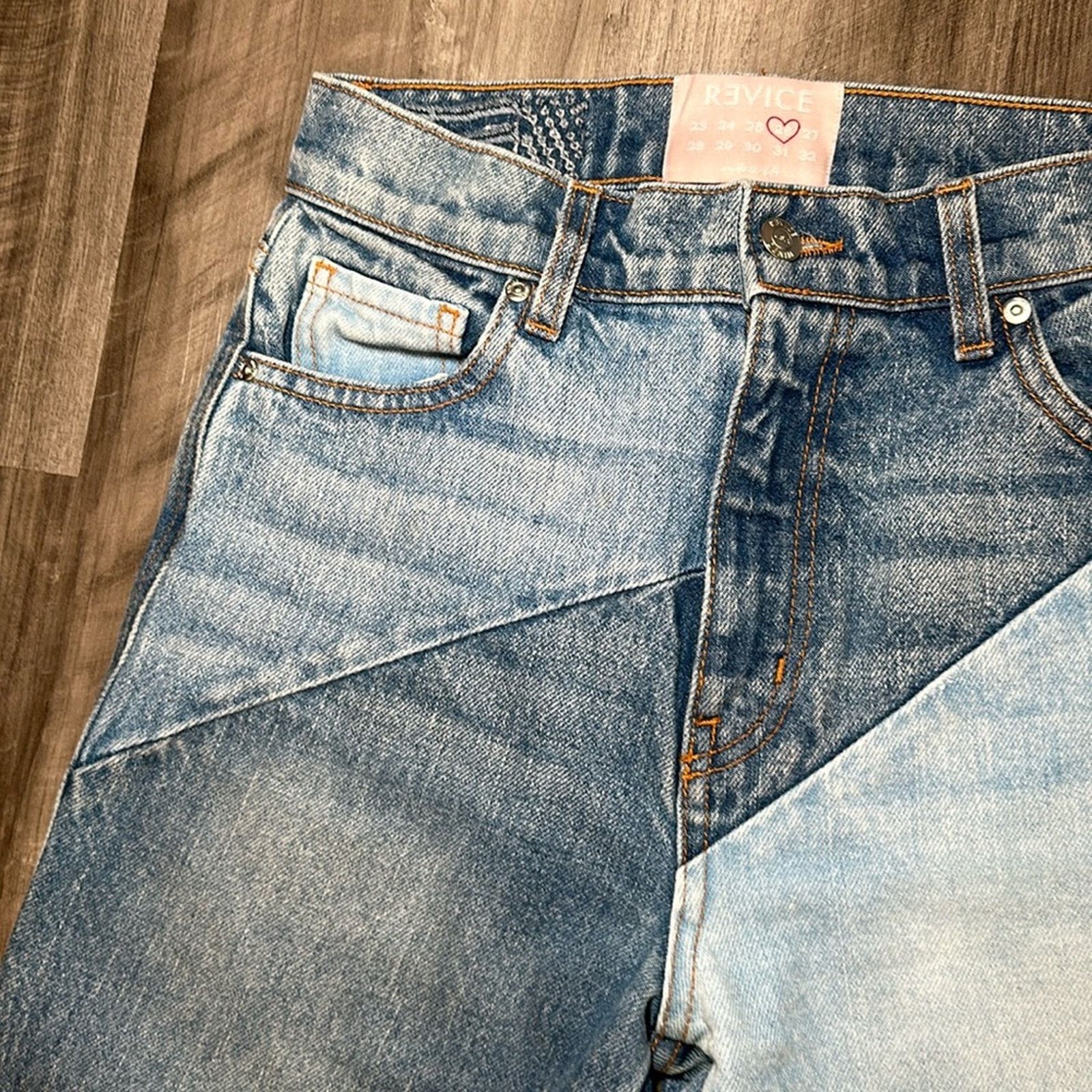 Other Revice Straight Color Block Jeans - 26 Size 26" / US 2 / IT 38 - 5 Thumbnail