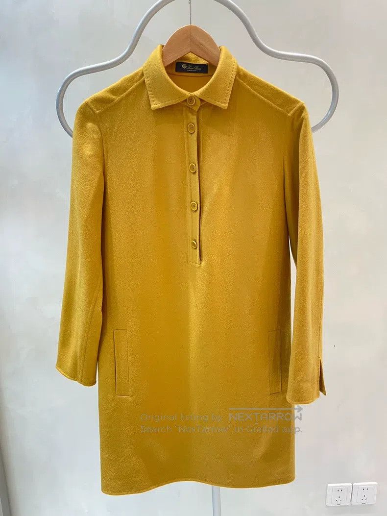 Loro Piana Loro Piana Golden Yellow Long Polo Shirt Size XS / US 0-2 / IT 36-38 - 1 Thumbnail