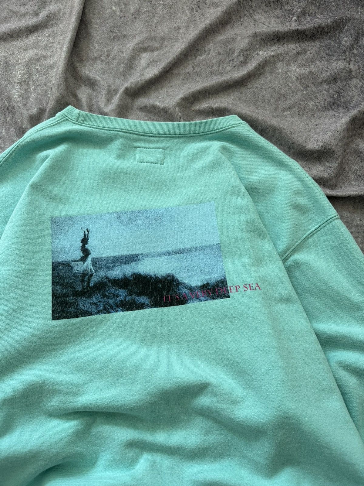 Noah NOAH NYC "It's a very deep sea" Sky Blue Sweatshirt Size XL Size US XL / EU 56 / 4 - 5 Thumbnail