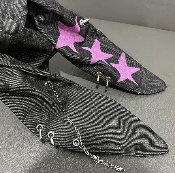 Japanese Brand Avant garde chunky bunny rabbit ear graffiti star raw cap Size ONE SIZE - 5 Thumbnail