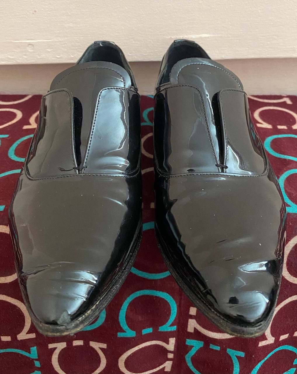 Prada × Tom Ford 🖤 Prada Black Patent Leather Slip Ons Never Worn Size US 5 / EU 37 - 3 Thumbnail