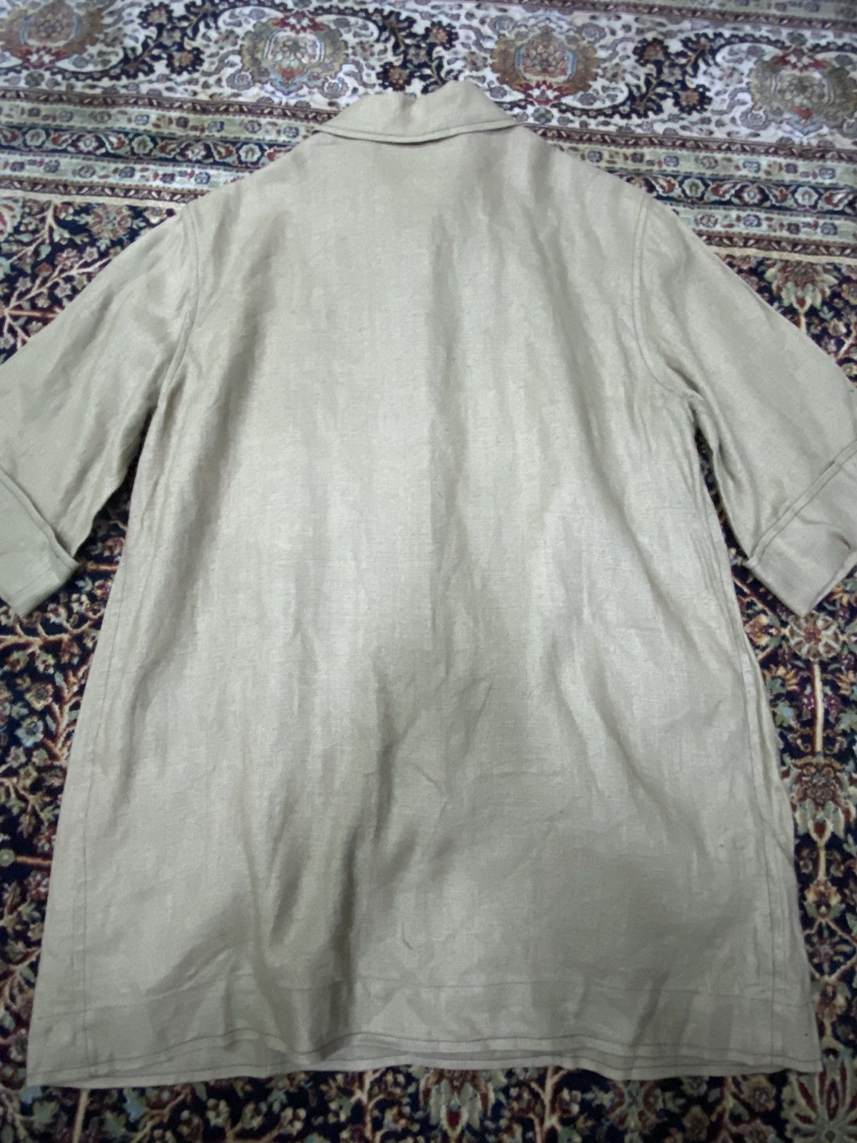 Saint Laurent Paris × Vintage × Yves Saint Laurent Vintage Saint lauren Rive Gauche by Hedi Slimane Linen Shirt Size US M / EU 48-50 / 2 - 4 Thumbnail