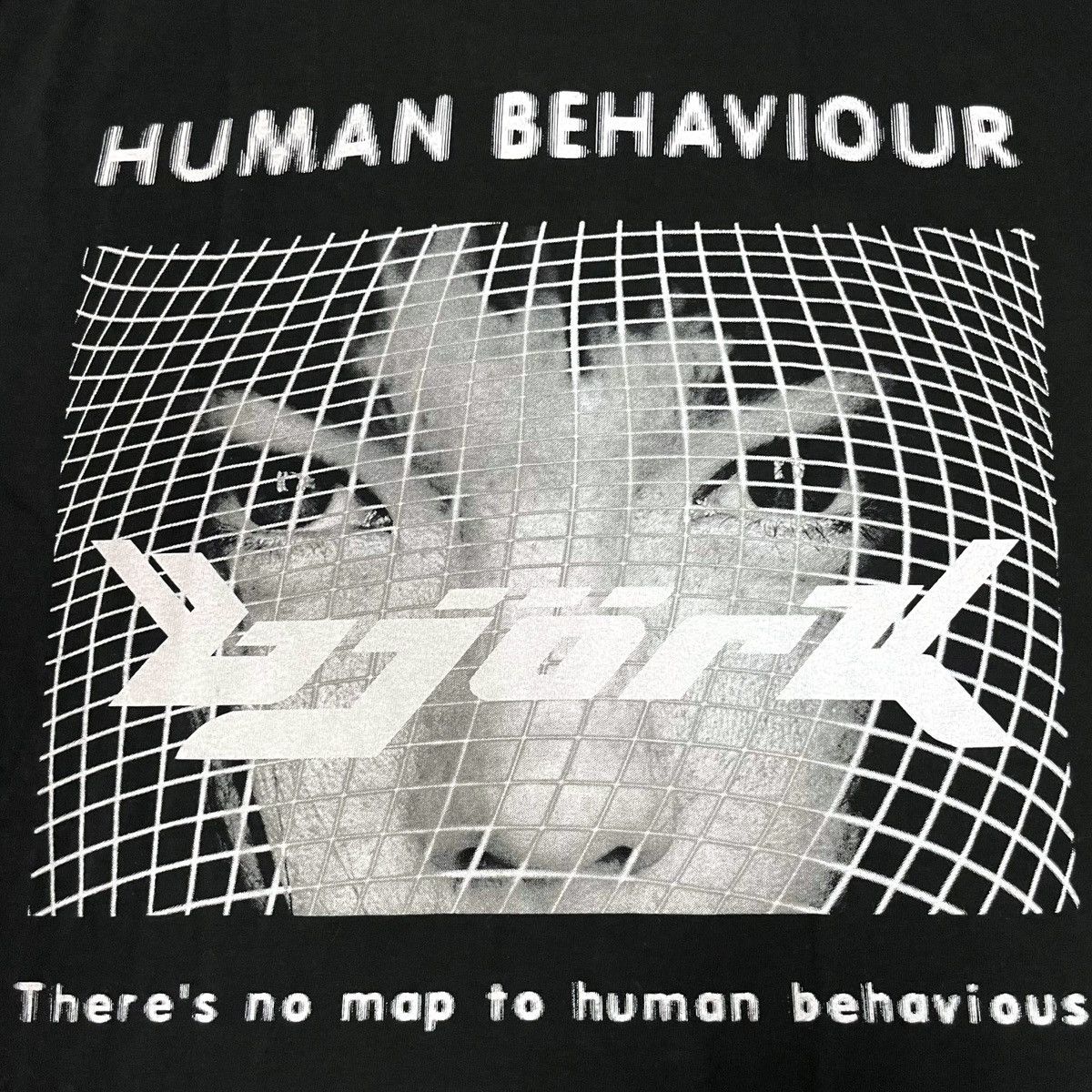Band Tees Bjork HUMAN BEHAVIOUR Bootleg TEE Size US L / EU 52-54 / 3 - 6 Thumbnail