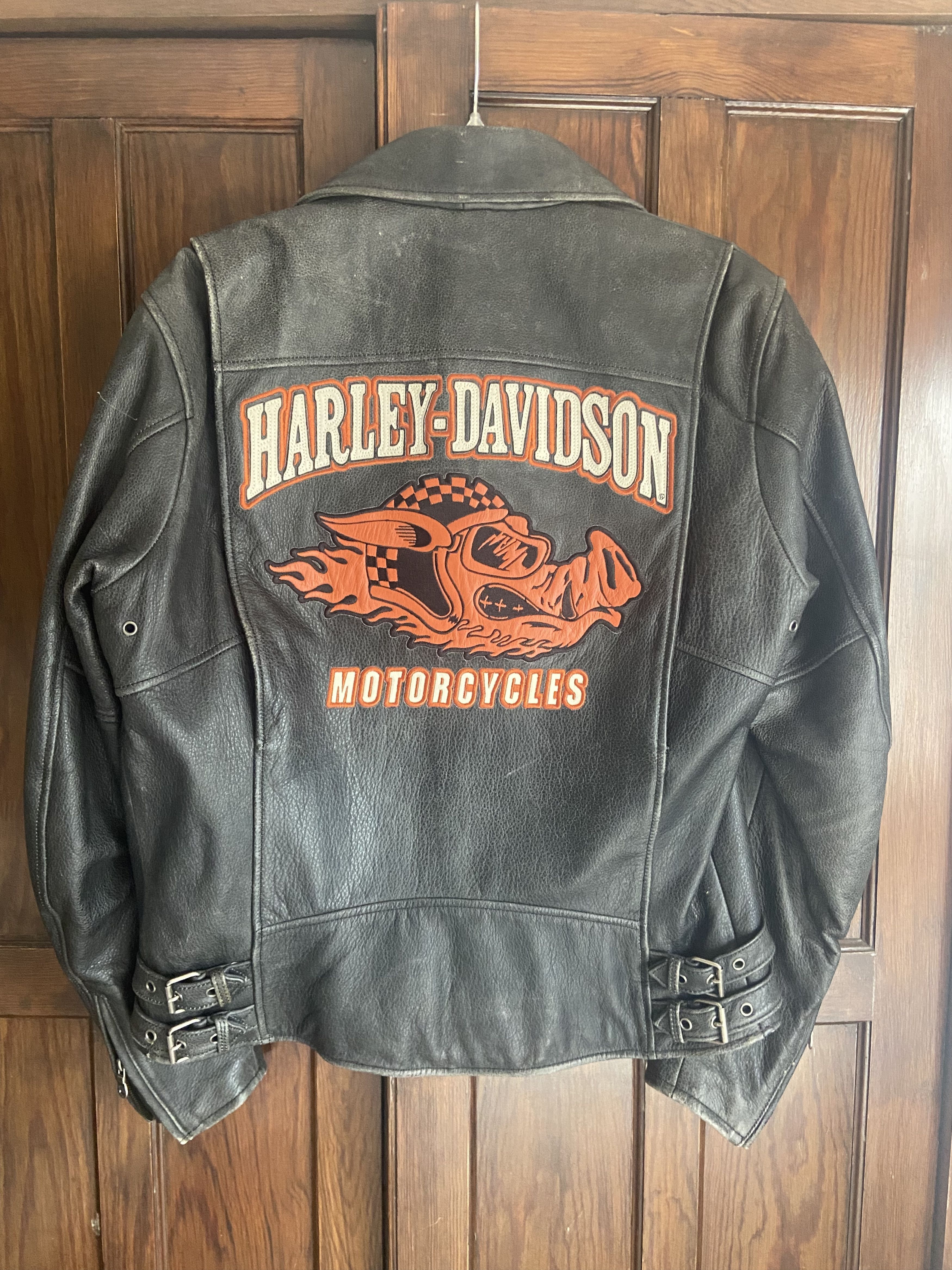 Harley Davidson Harley Davidson Road Hog Leather Motorcycle Jacket Size US S / EU 44-46 / 1 - 1 Thumbnail
