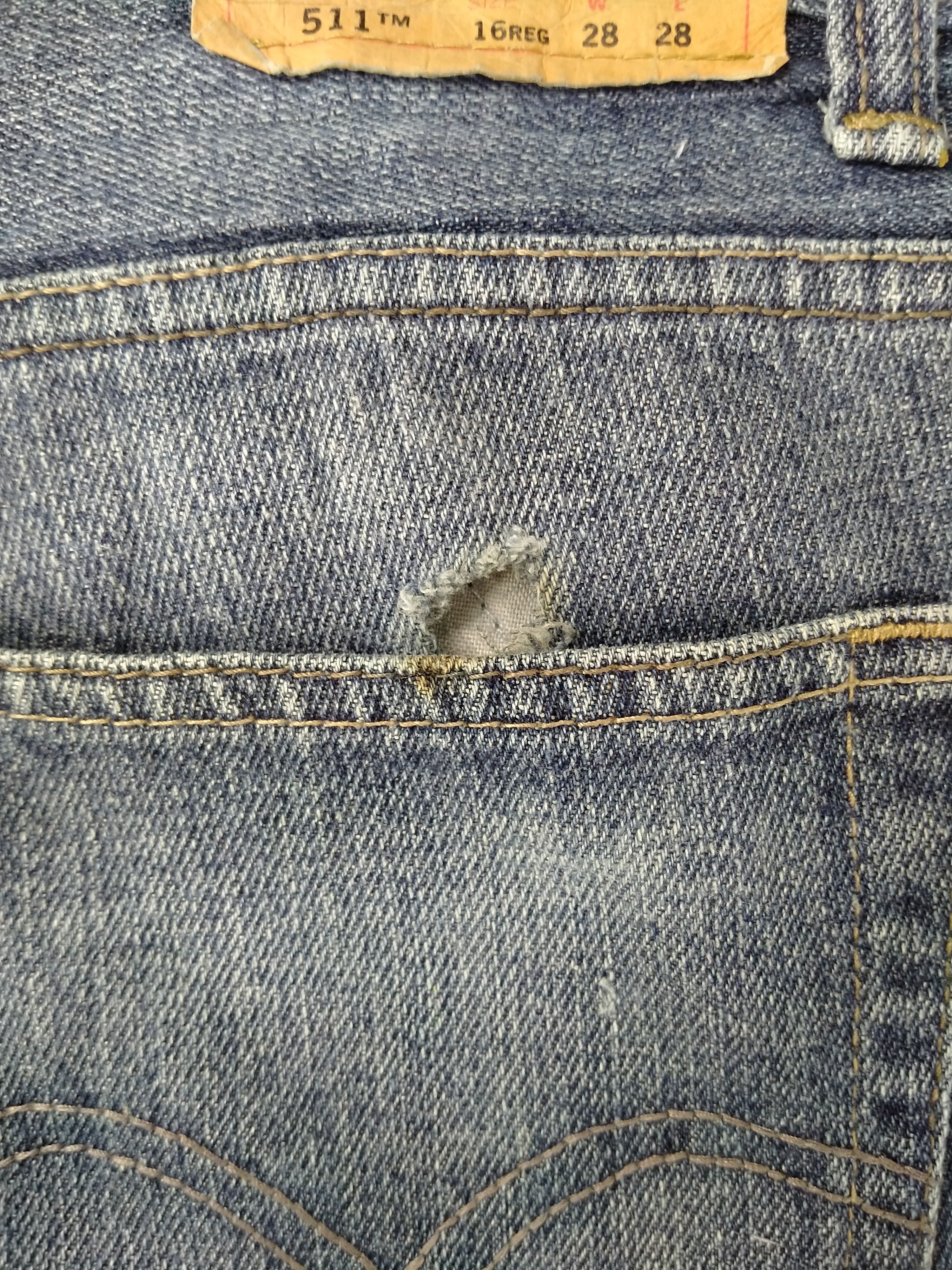 Levi's Skinny Blue Vintage Levi's 511 Denim 30x27.5 -JN286 Size US 30 / EU 46 - 12 Thumbnail