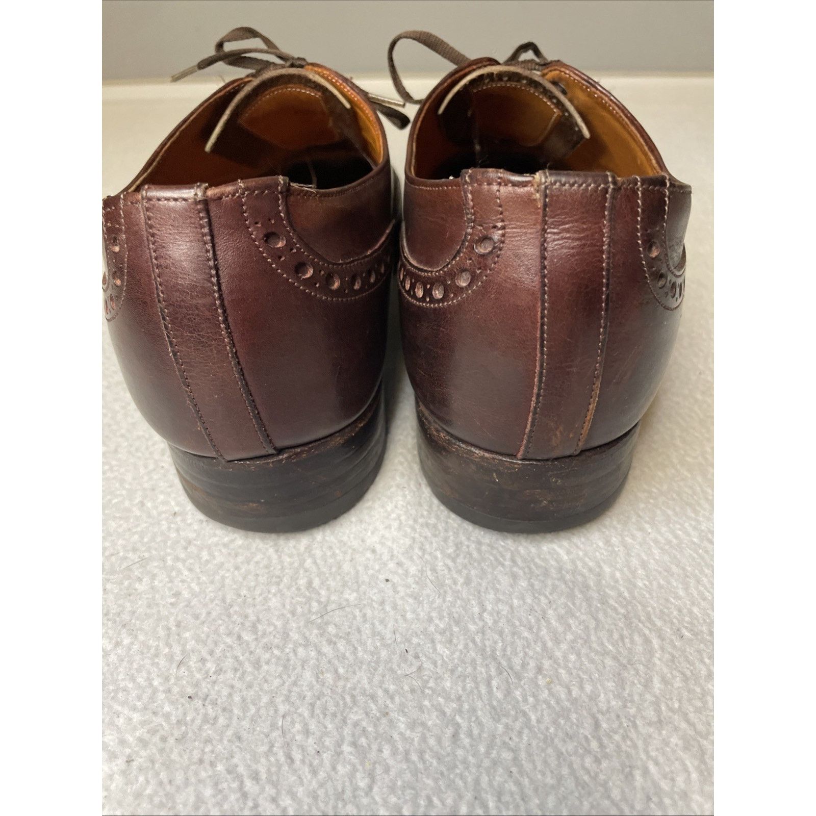 Brooks Brothers Vtg Brooks Brothers Devon England Wingtip Brown Leather 11.5 Size US 11.5 / EU 44-45 - 10 Thumbnail