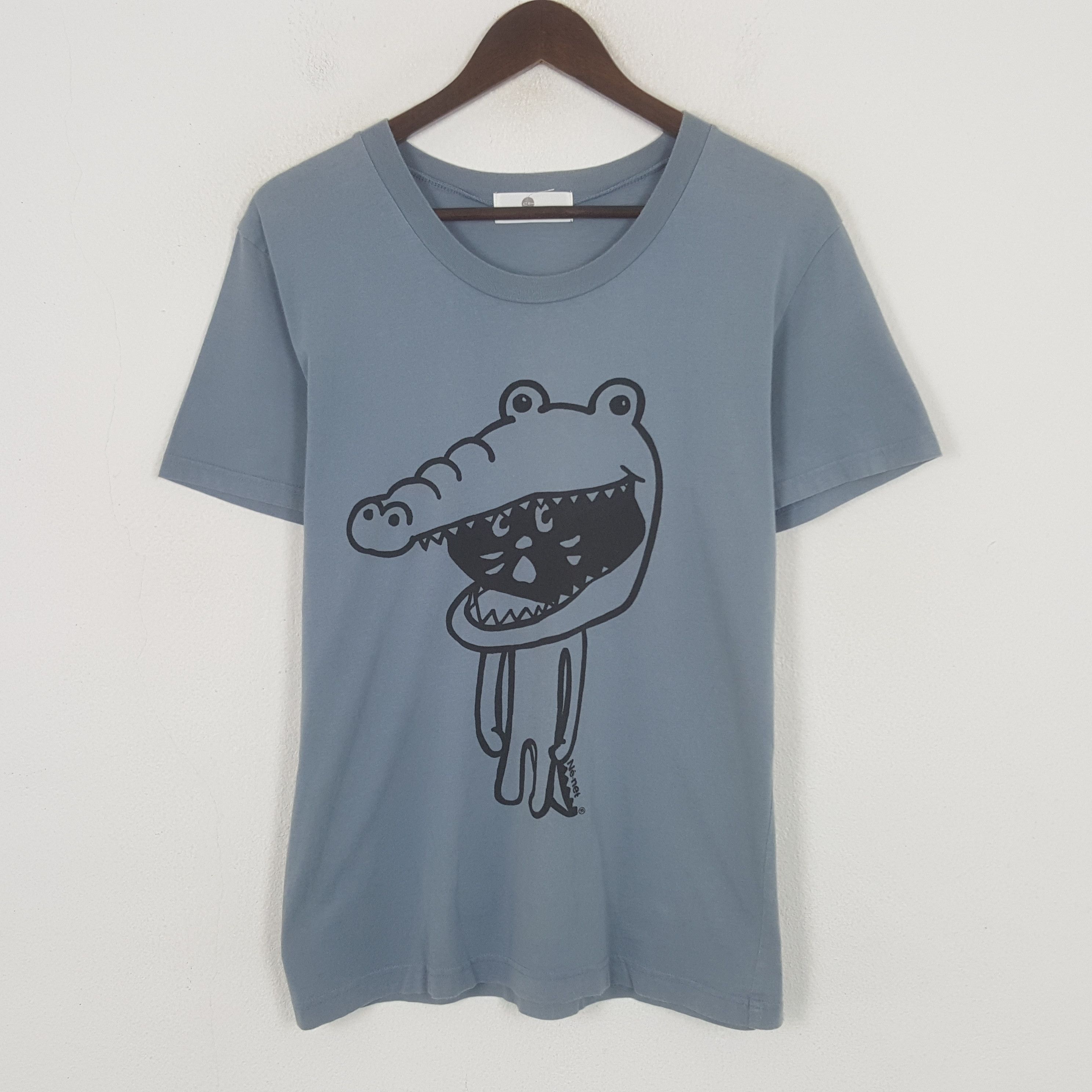 Ne-Net Vintage Ne-net by Issey Miyake Crocodile Tshirt Size US M / EU 48-50 / 2 - 1 Thumbnail