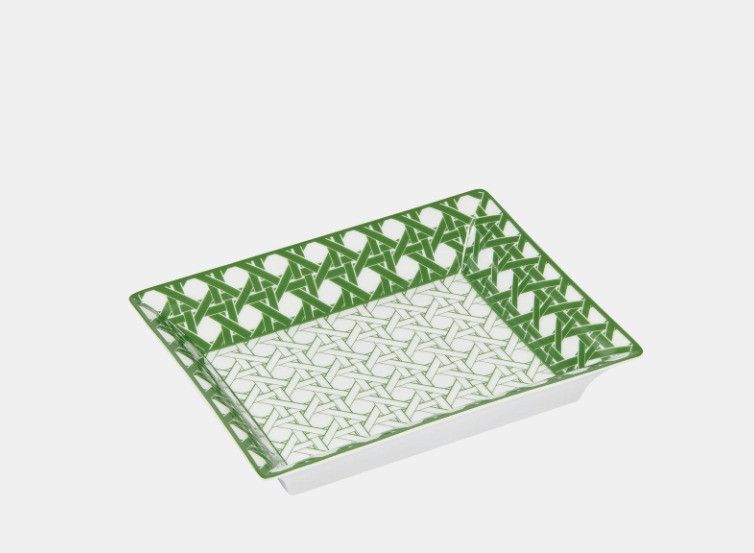 Dior o1w1db10425 HYC04VC Size: OS / Trinket Tray in Green & White Size ONE SIZE - 1 Thumbnail