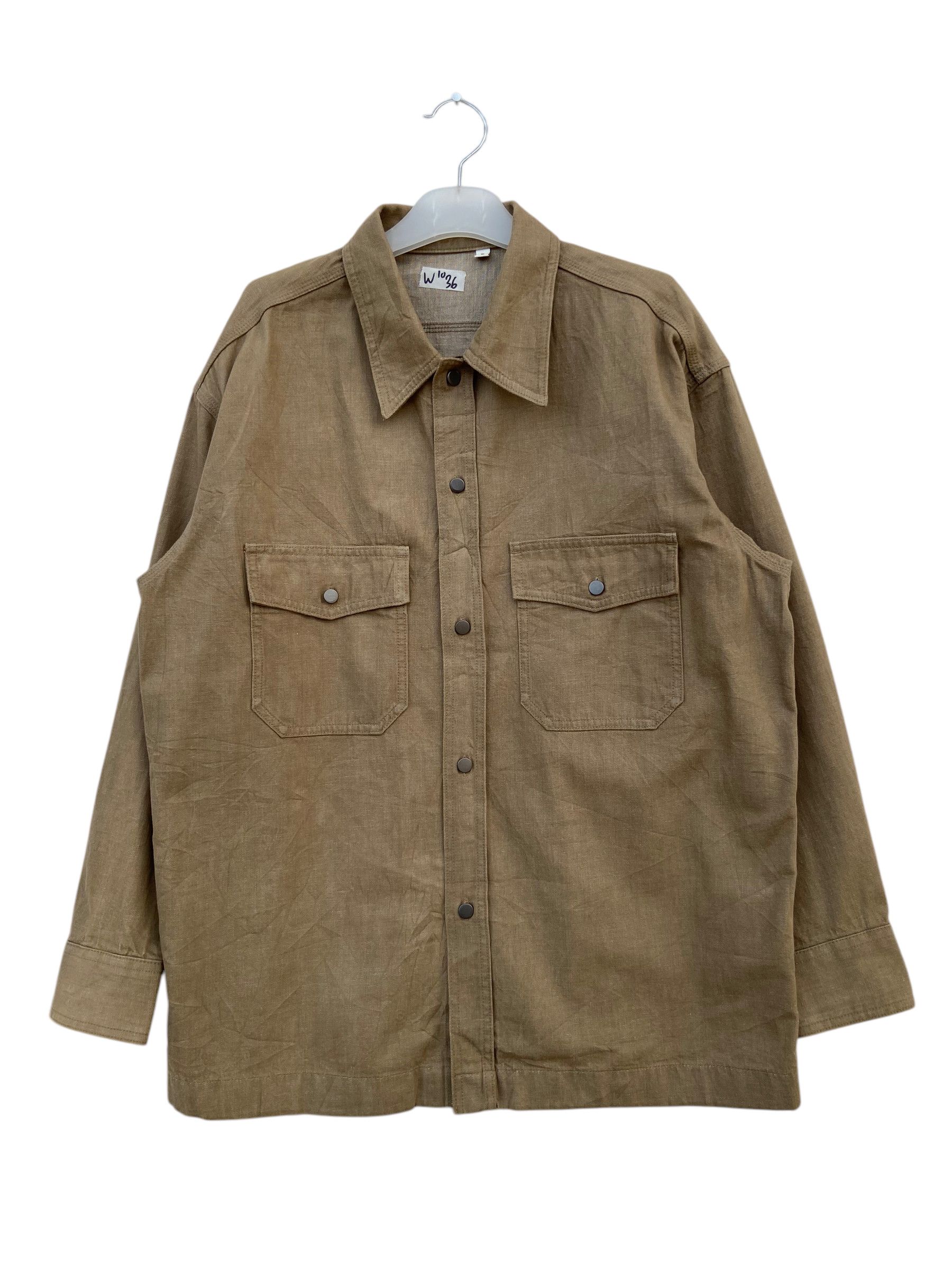 Lemaire × Uniqlo LEMAIRE X UNIQLO SUN FADED DENIM SHIRT Size US XL / EU 56 / 4 - 1 Thumbnail