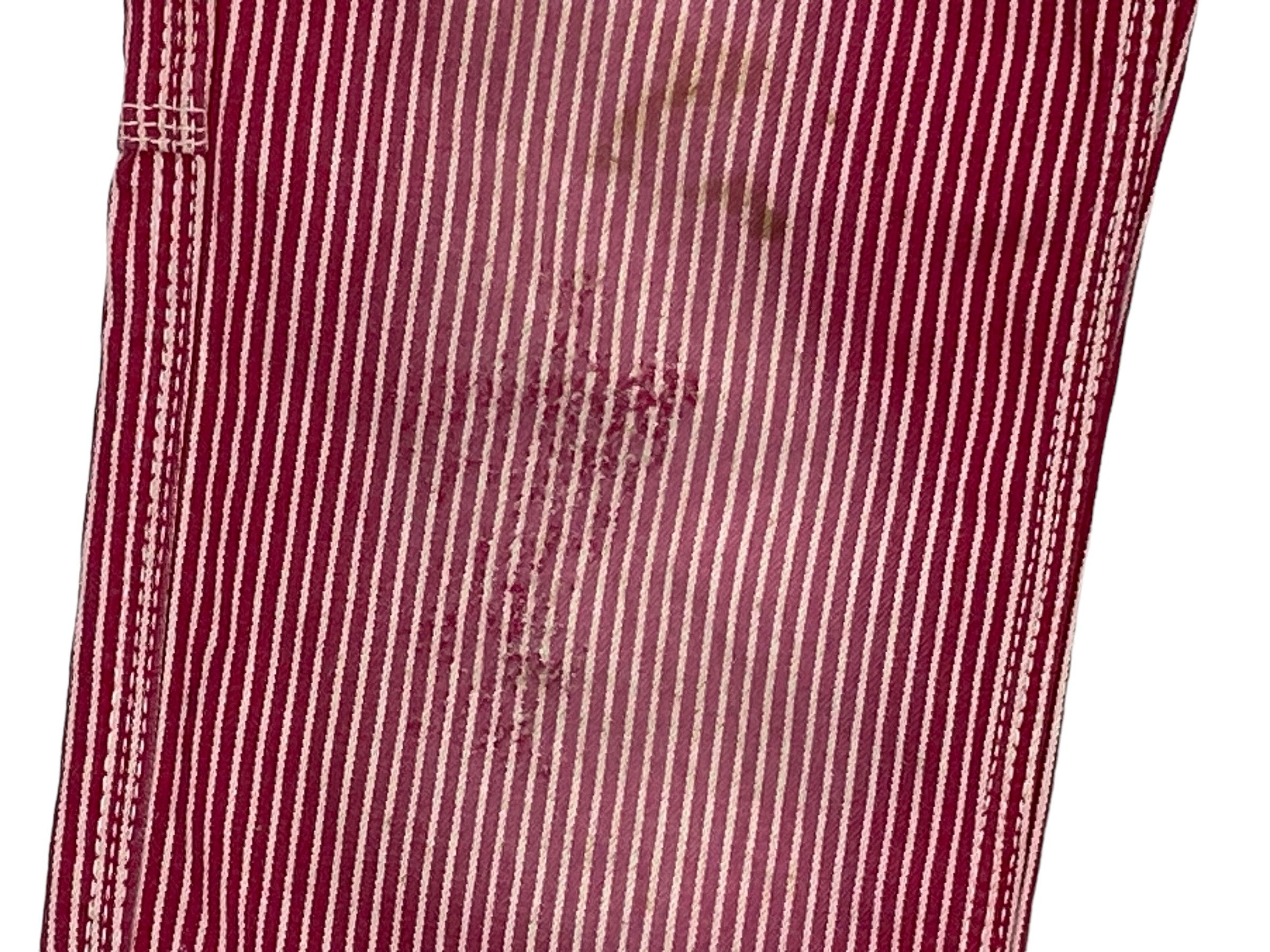 Japanese Brand Co & Lu Stripes Flare Jeans Size 26" / US 2 / IT 38 - 10 Thumbnail
