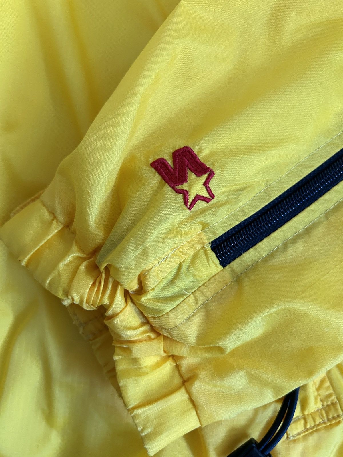 Starter STARTER 90s Yellow Embroidered Zipper Sleeve Windbreaker Size US XL / EU 56 / 4 - 5 Thumbnail