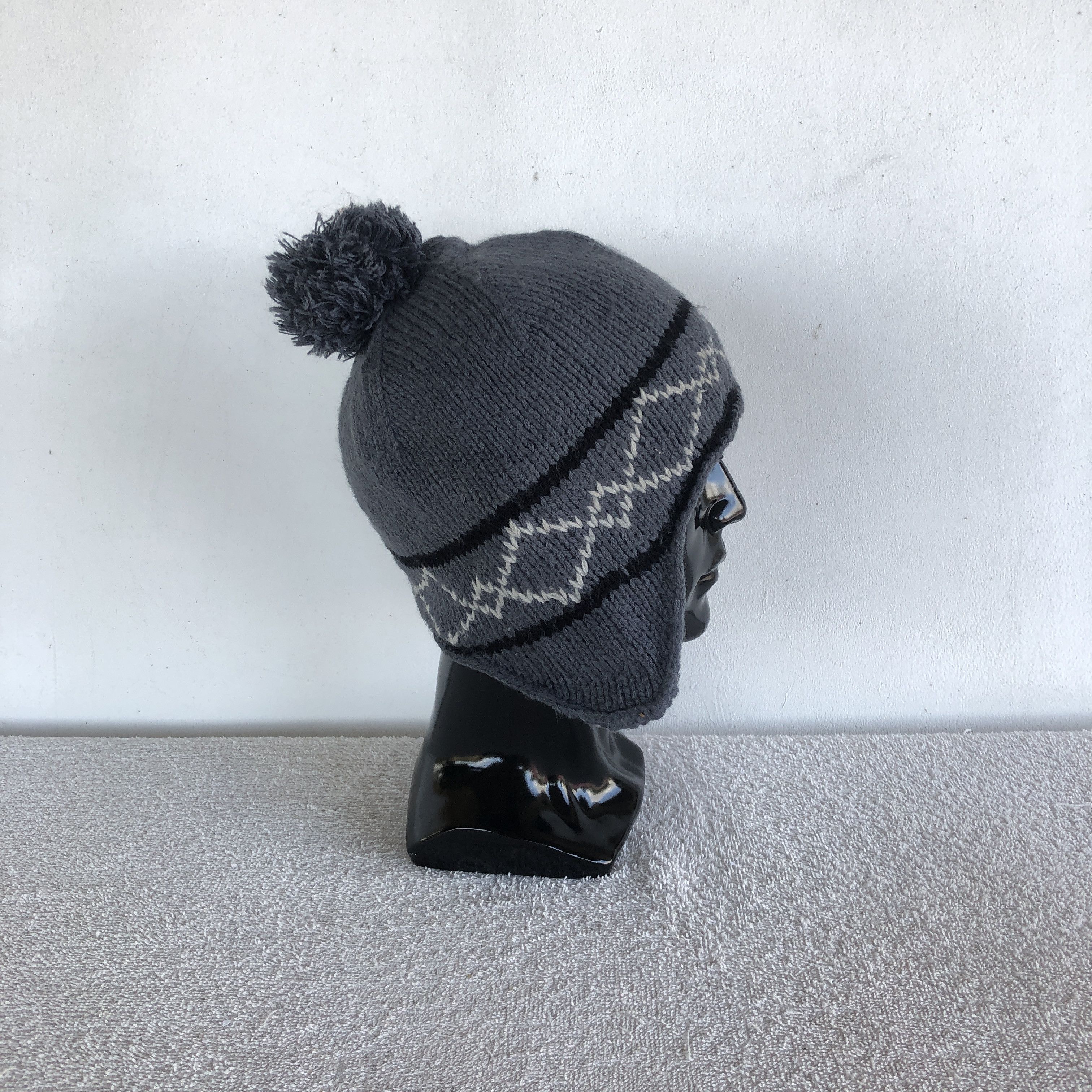 Japanese Brand Vintage Japanese Earflap Beanie Knitted Snow Caps Hats Size ONE SIZE - 3 Thumbnail