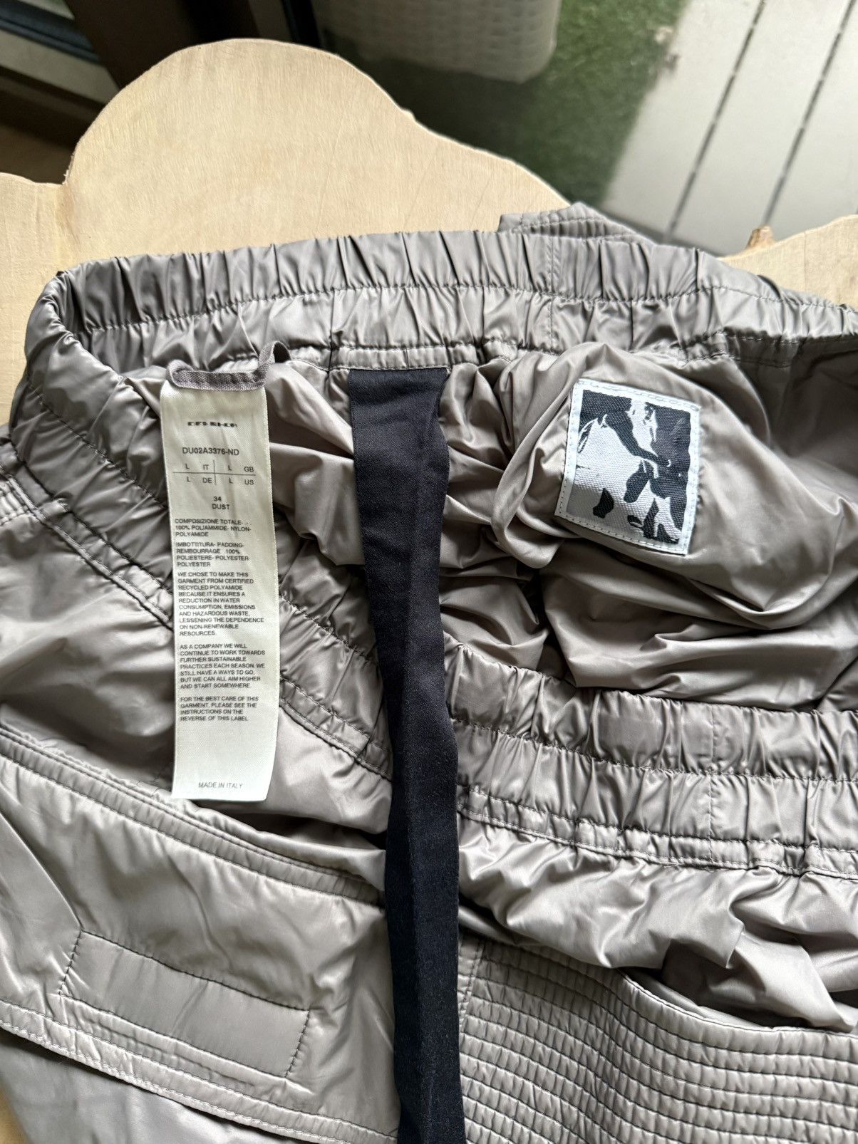 Rick Owens Drkshdw Rick Owens Drkshdw Creatch Cargo Nylon Size L Size US 34 / EU 50 - 3 Thumbnail