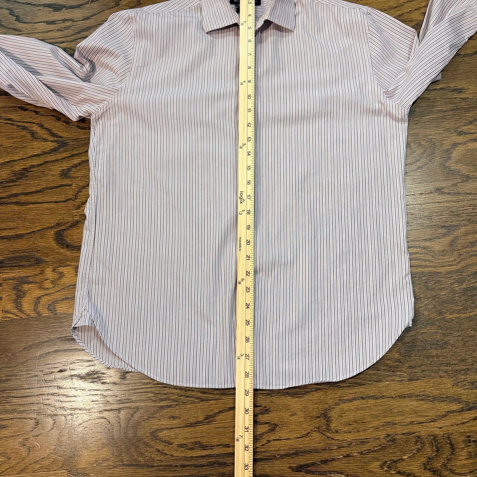 John Varvatos John Varvatos Star USA Men's Shirt 15.5 Reg Fit Striped M Size US M / EU 48-50 / 2 - 7 Thumbnail