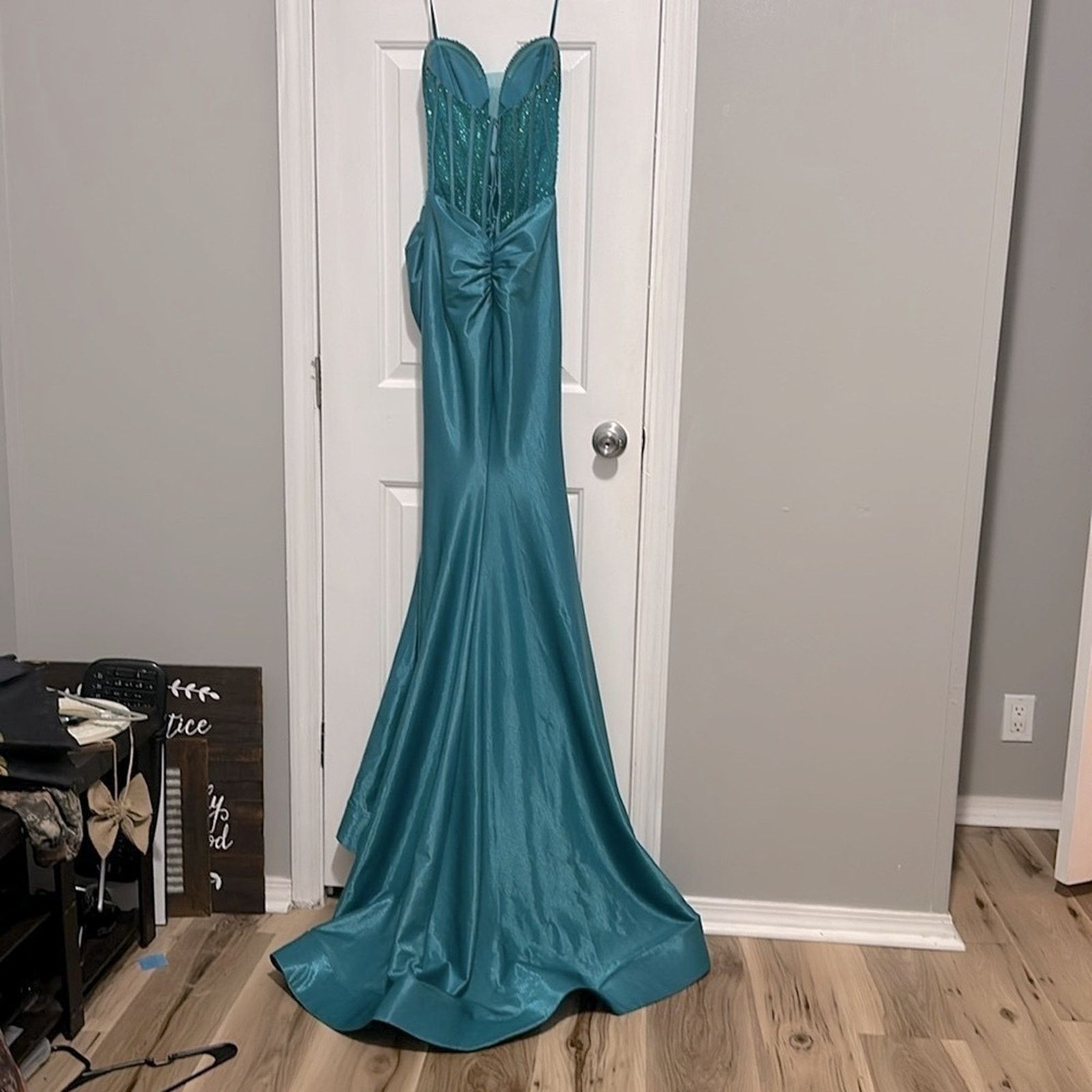 Other COLORS DRESS 3131 DRESS- EMERALD GREEN Size XS / US 0-2 / IT 36-38 - 8 Thumbnail