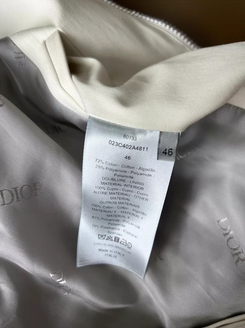 Dior Dior Beige old flower stitching jacket men's jacket 2501-Ne Size US S / EU 44-46 / 1 - 6 Thumbnail