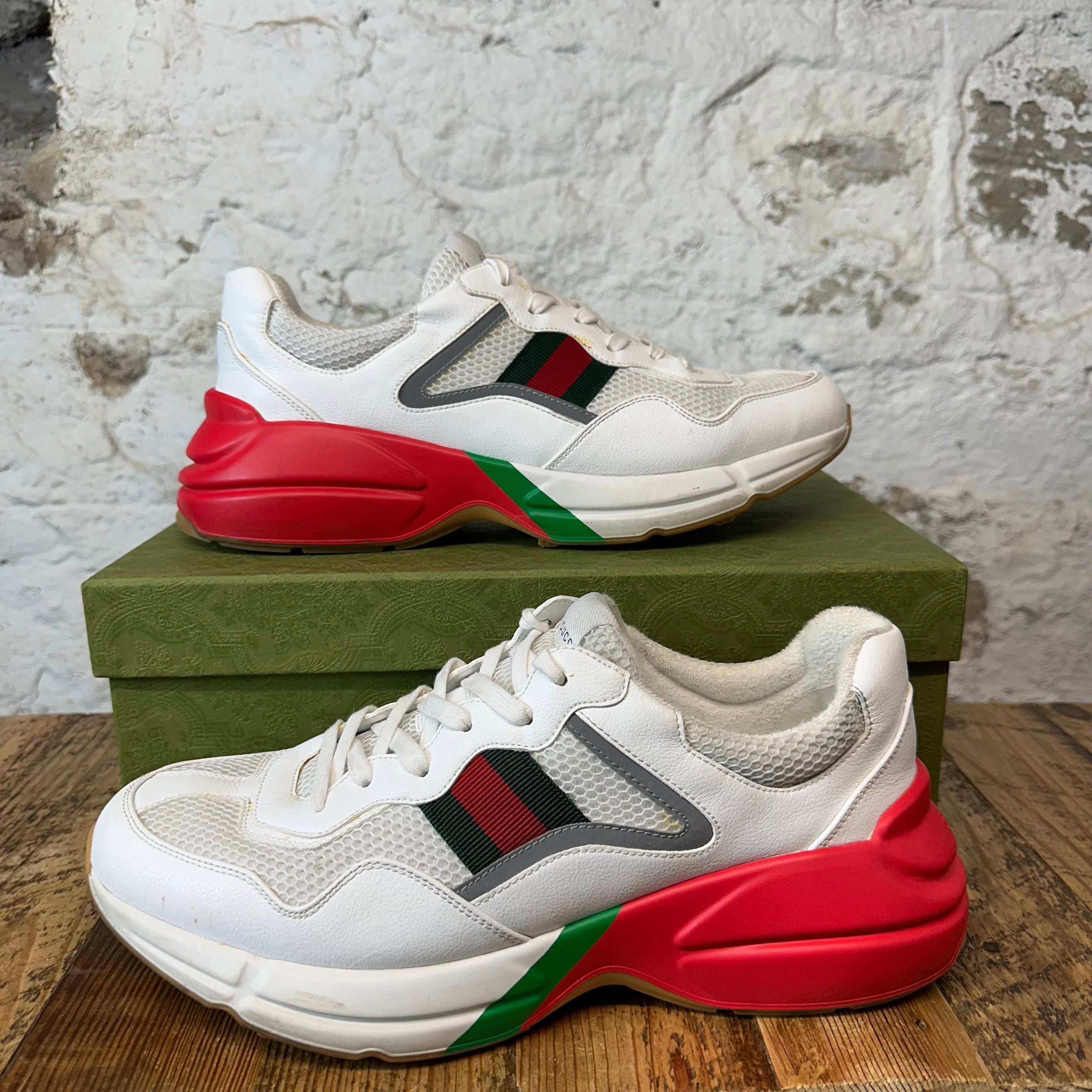 Gucci Gucci Rhyton White Red Green Sneaker Sz 12 Size US 12 / EU 45 - 1 Thumbnail