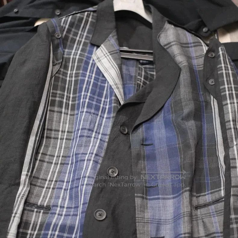 Yohji Yamamoto Yohji Yamamoto 21SS Linen Plaid Blazer. Size US M / EU 48-50 / 2 - 6 Thumbnail