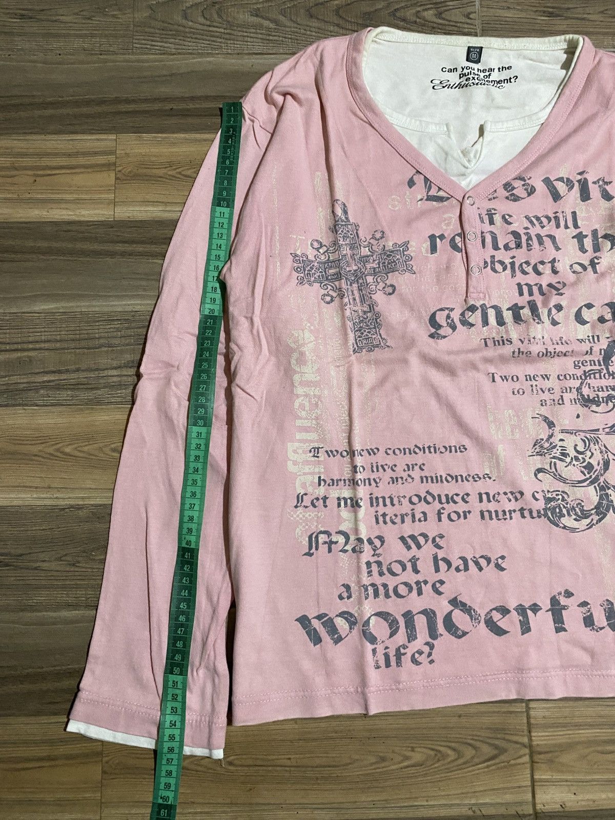 Japanese Brand × Vintage MAY WE NOT HAVE AMORE WONDERFUL LIFE POEM TSHIRT Size M / US 6-8 / IT 42-44 - 7 Thumbnail