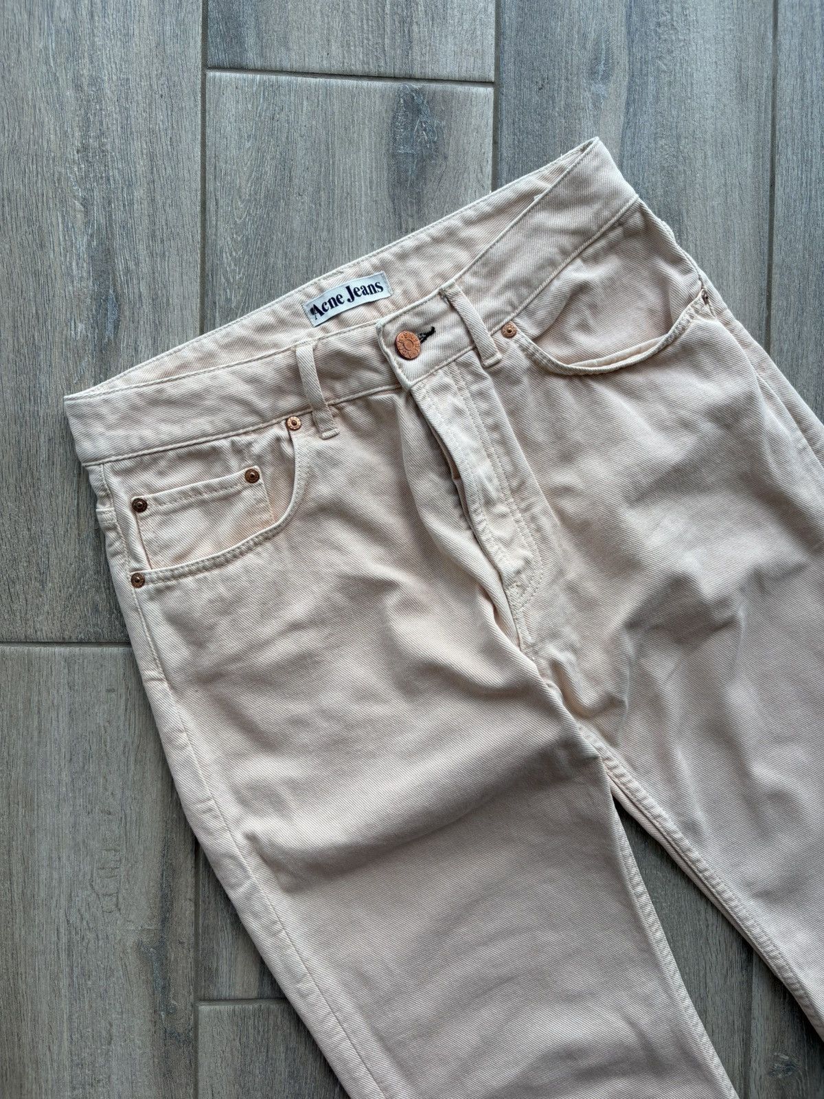 Acne Studios Women's Straight Acne Jeans Girl Peach Size 28/32 Size 28" / US 6 / IT 42 - 2 Thumbnail