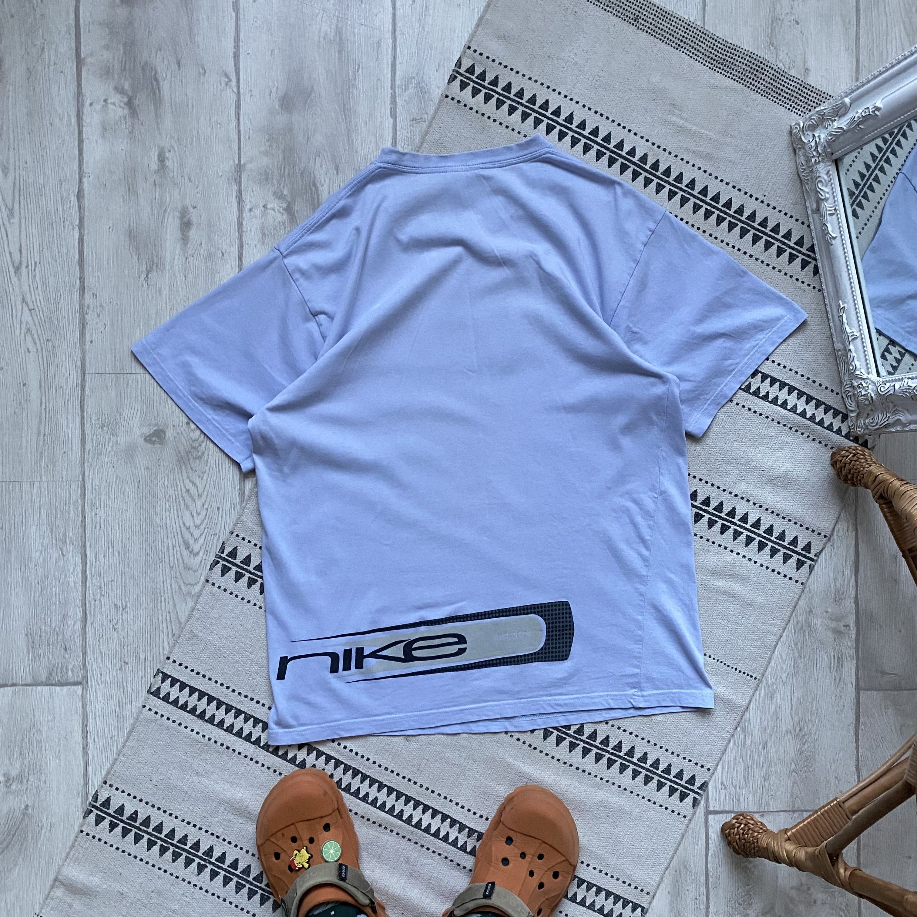 Nike Vintage 90s Nike tee Y2K Big logo swoosh Size US L / EU 52-54 / 3 - 9 Thumbnail