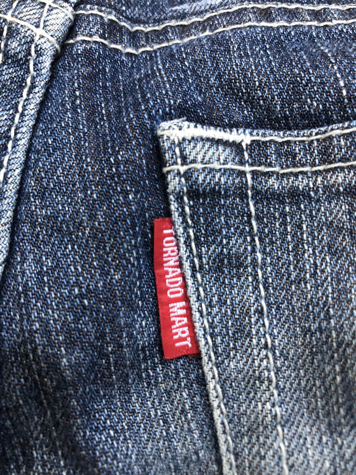 Tornado Mart Tornado Mart Flare Paint Splatter Faded Pocket Denim Size US 28 / EU 44 - 12 Thumbnail