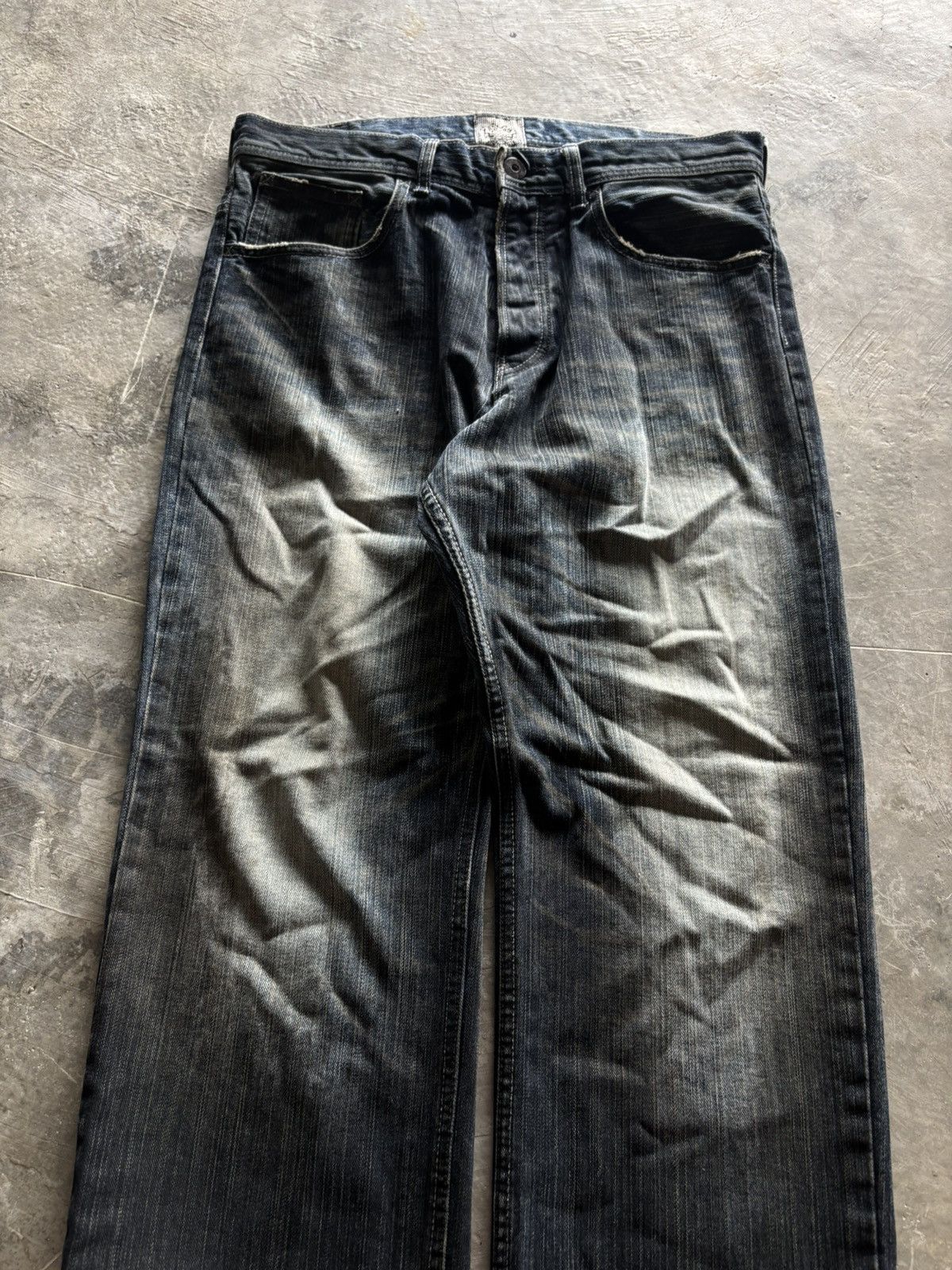 If Six Was Nine DESTROY BABYLON japanese jeans oil muddy rust wash punk goth Size US 34 / EU 50 - 2 Thumbnail