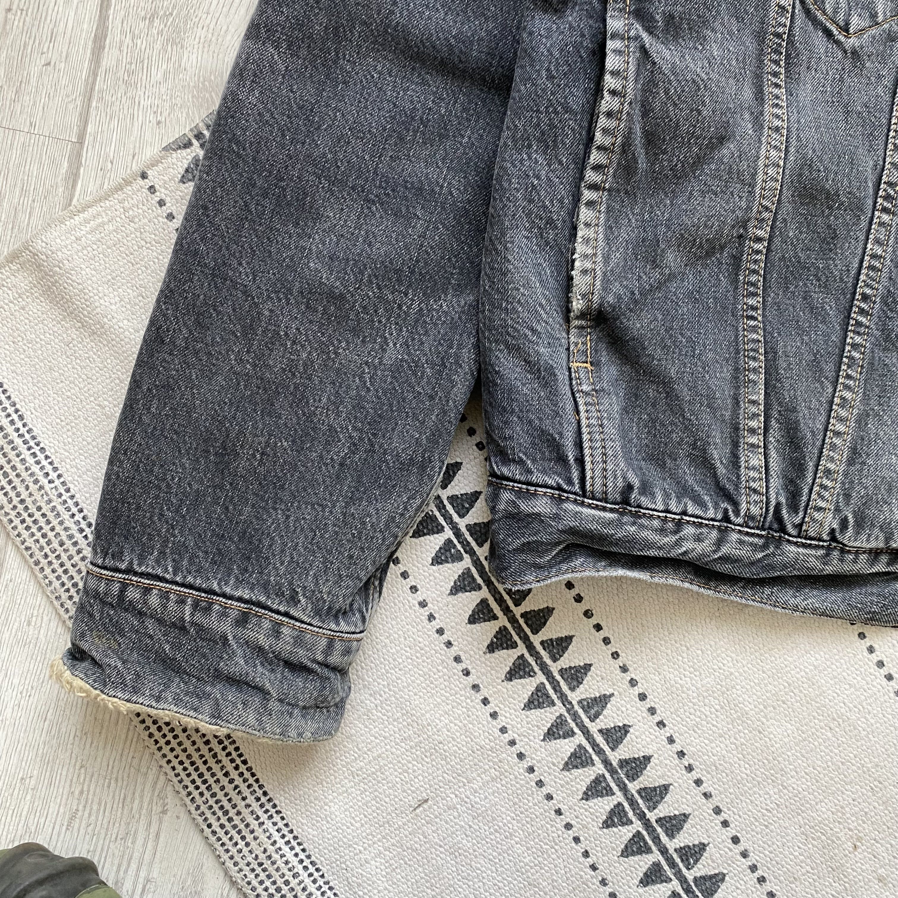 Levi's Vintage Clothing 🕷️ Vintage 00s Faded Levis Trucker Denim Sherpa jacket Y2K Size US M / EU 48-50 / 2 - 5 Thumbnail