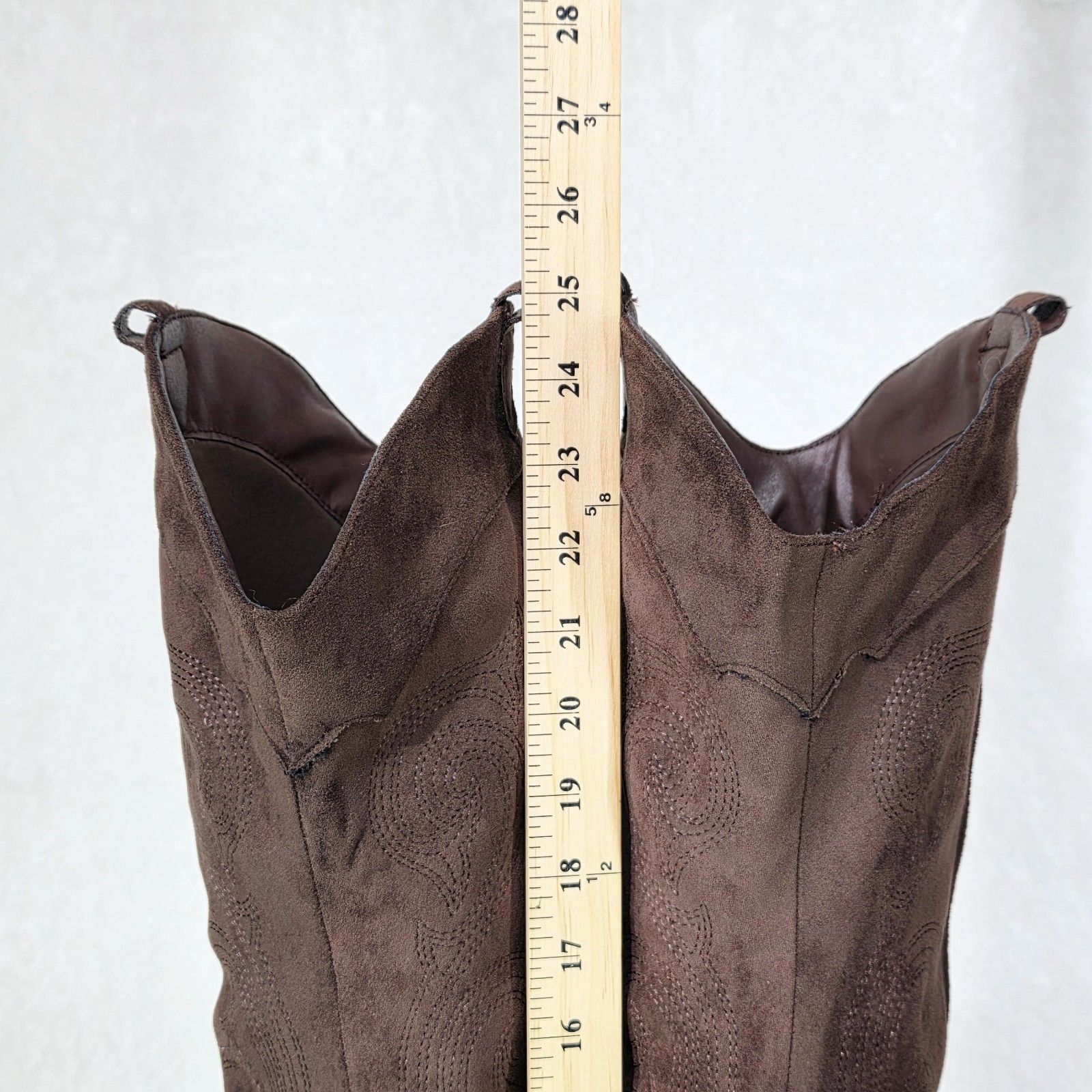Other Primal 2 Country Western Sexy Brown Faux Suede OTK Thigh Hig Size US 11 / IT 41 - 3 Thumbnail