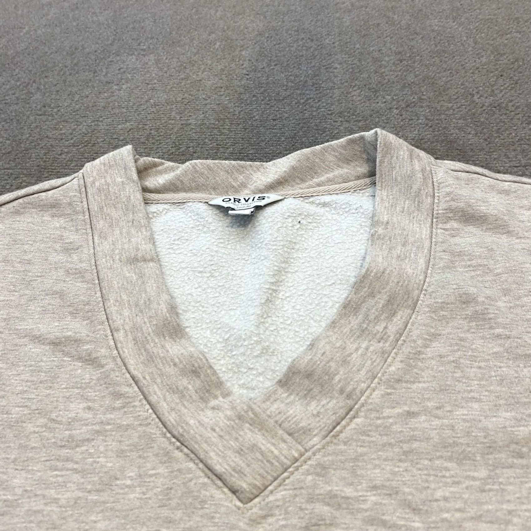 Orvis Orvis Sweater Mens Medium Beige V Neck Pullover Classic Collection Cozy Casual Size US M / EU 48-50 / 2 - 2 Thumbnail
