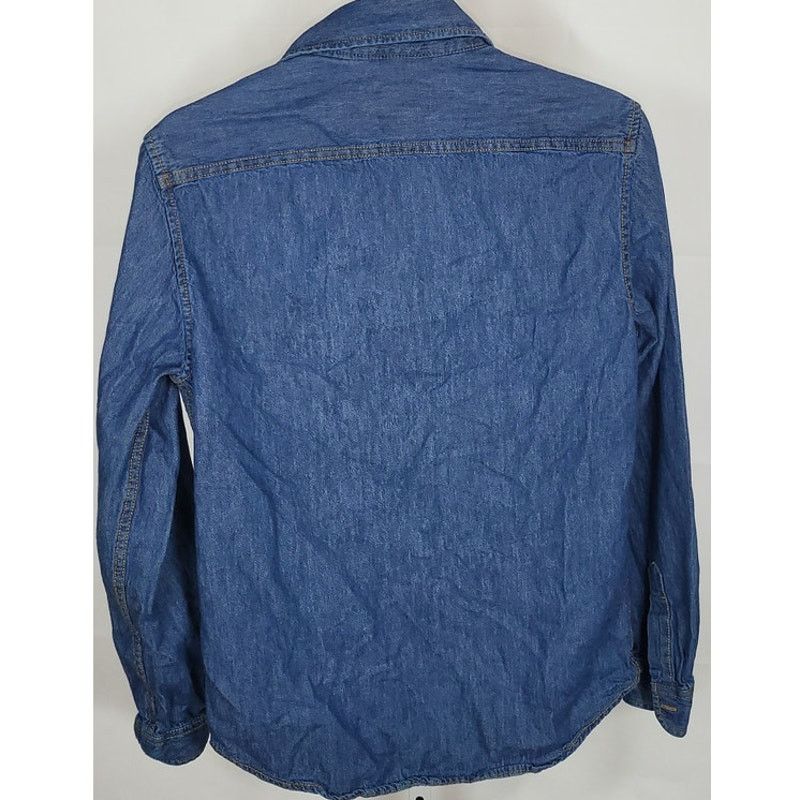 Mossimo Mossimo Supply Co Blue Denim Button up Shirt Size S Size S / US 4 / IT 40 - 2 Thumbnail