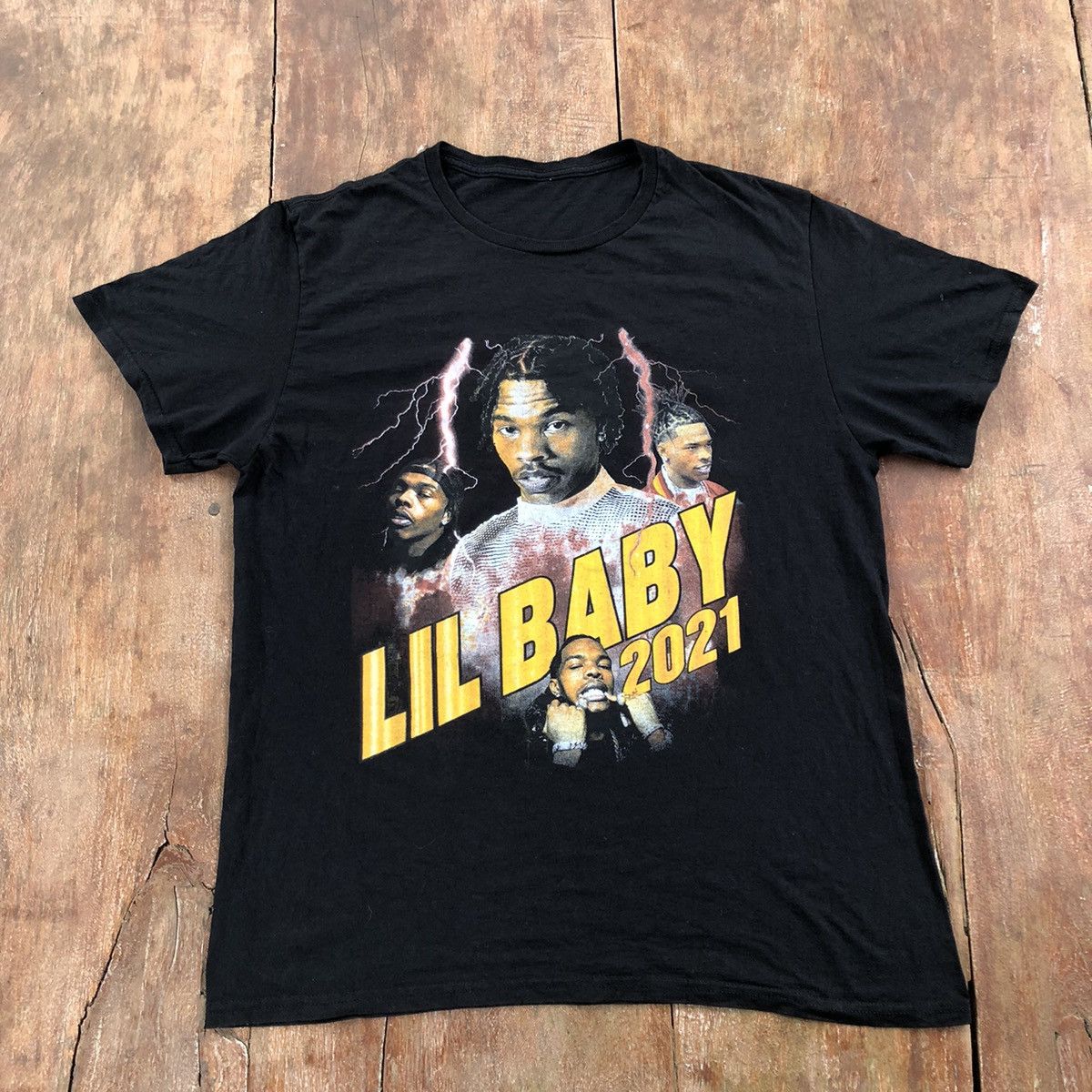 Band Tees Lil Baby Tour T Shirt Size US L / EU 52-54 / 3 - 2 Thumbnail