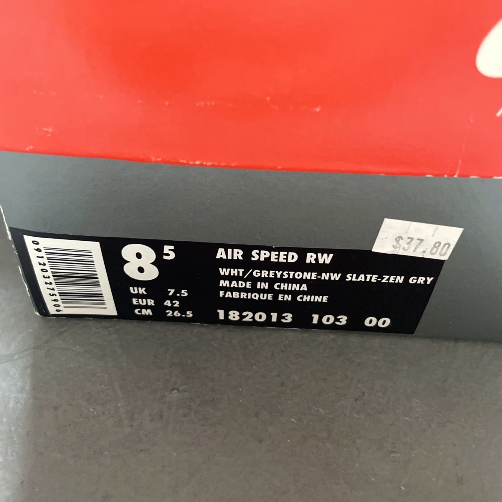Nike VINTAGE Nike Air Speed RW Mens 8.5 With Original Box Walking Training 1994 1990s Sneakers Size US 9 / EU 42 - 2 Thumbnail