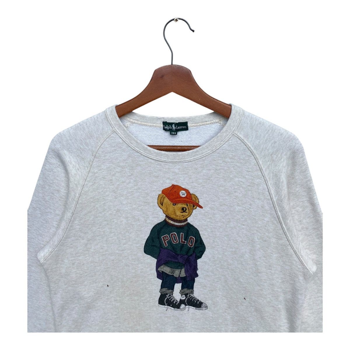 Polo Ralph Lauren Vintage Polo Ralph Lauren Kids Polo Bear Sweatshirt Size 160 Size US M / EU 48-50 / 2 - 2 Thumbnail