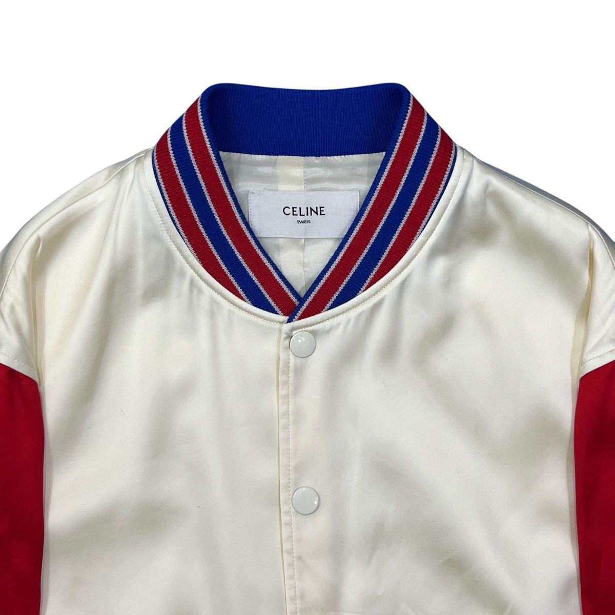 Celine CELINE 23SS HEDI SLIMANE Souvenir Satin Teddy Bomber Jacket Size US L / EU 52-54 / 3 - 3 Thumbnail