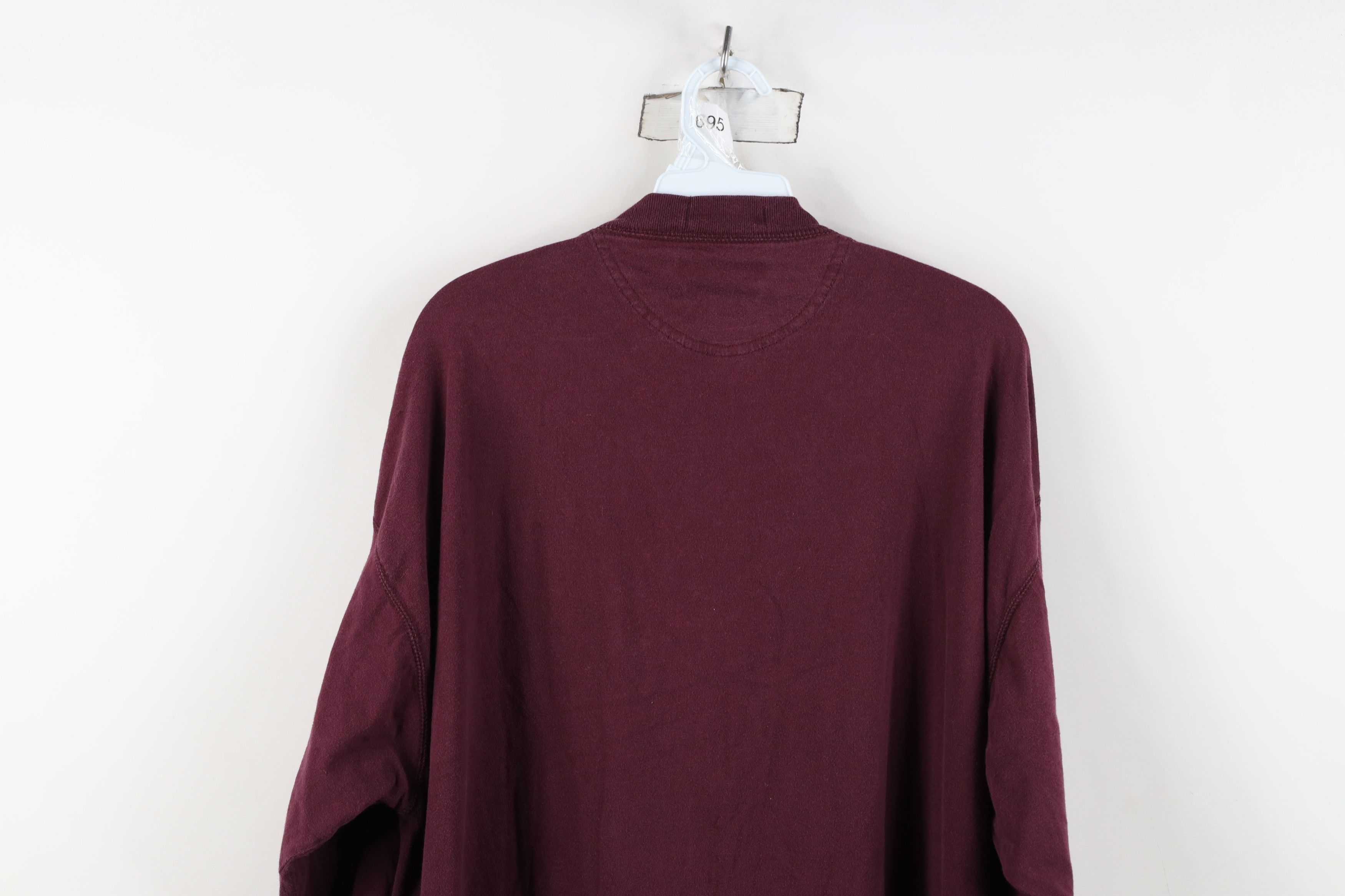 Vintage Vintage 90s Streetwear Blank Long Sleeve Henley T-Shirt Size US XXL / EU 58 / 5 - 14 Thumbnail