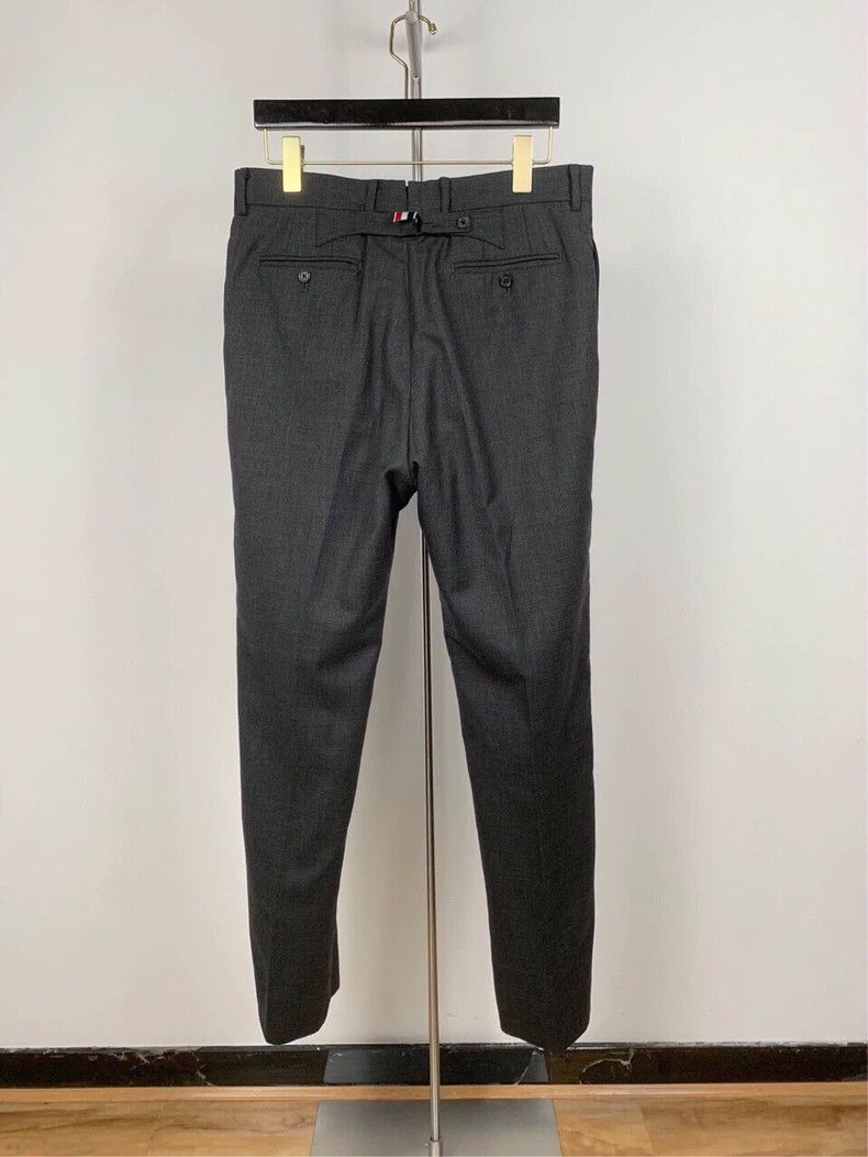 Thom Browne Thom Browne Size 2 Medium gray pure wool trousers 2503-Nex Size US 30 / EU 46 - 2 Thumbnail