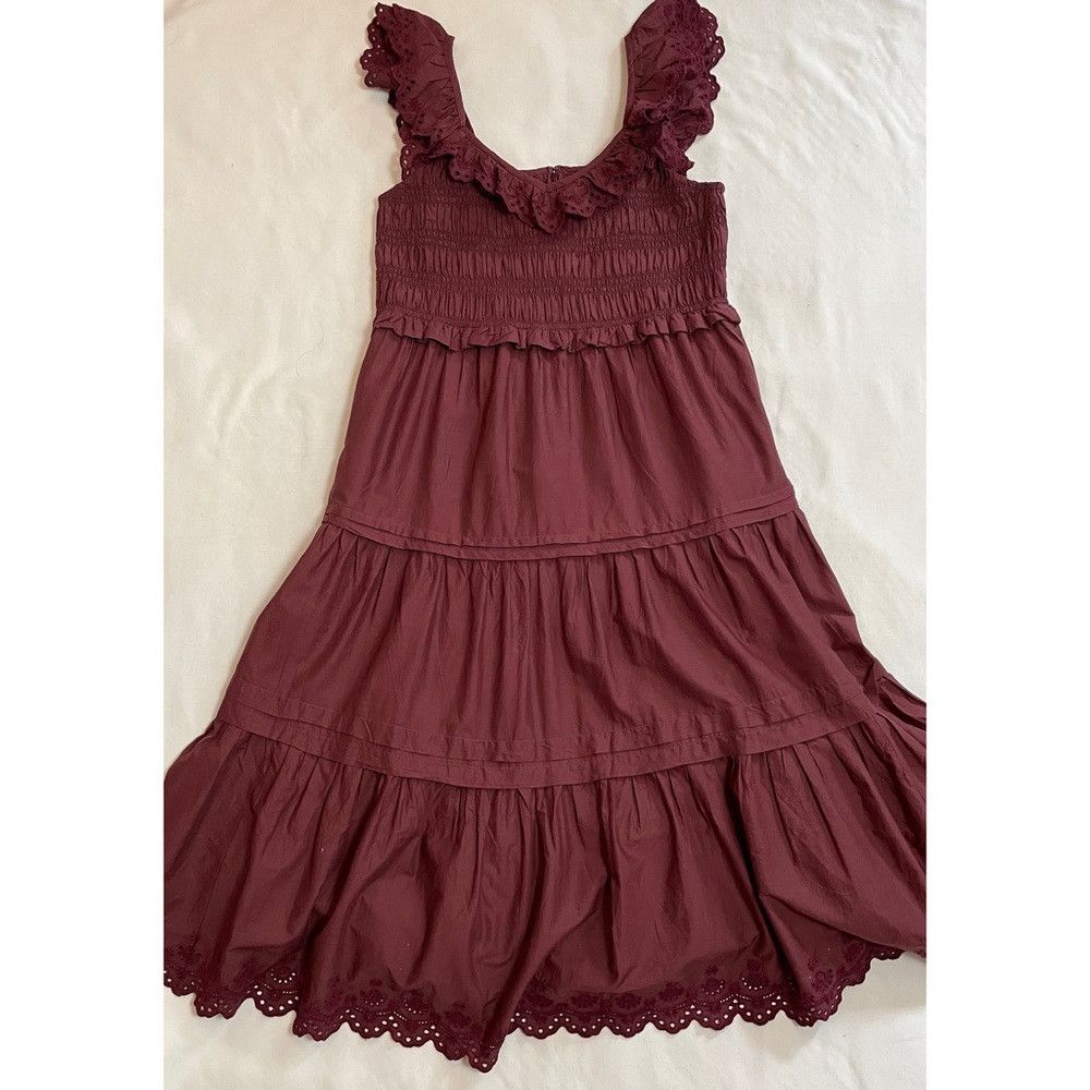 Madewell NWT New $148 Madewell Lucie Embroidered Cotton Midi Dress S Size XL / US 12-14 / IT 48-50 - 6 Thumbnail